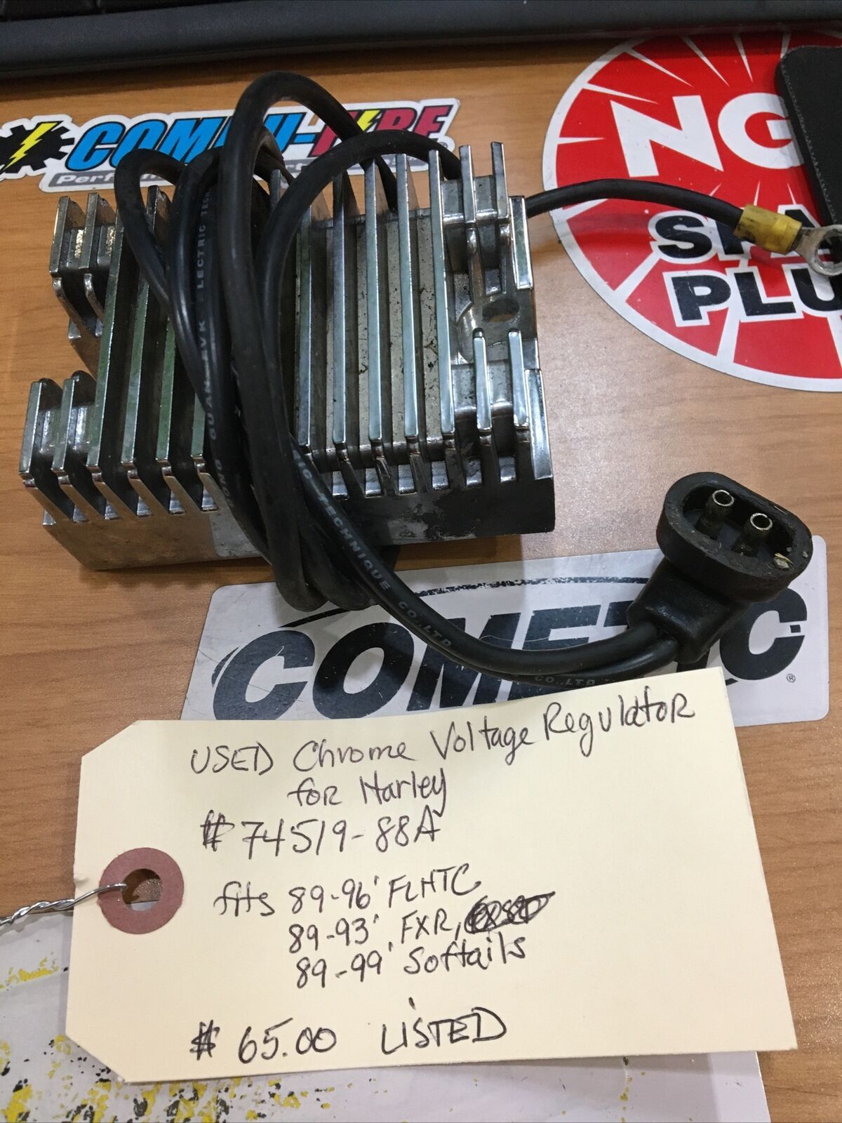 Chrome Voltage Regulator For Harley #74519-88A