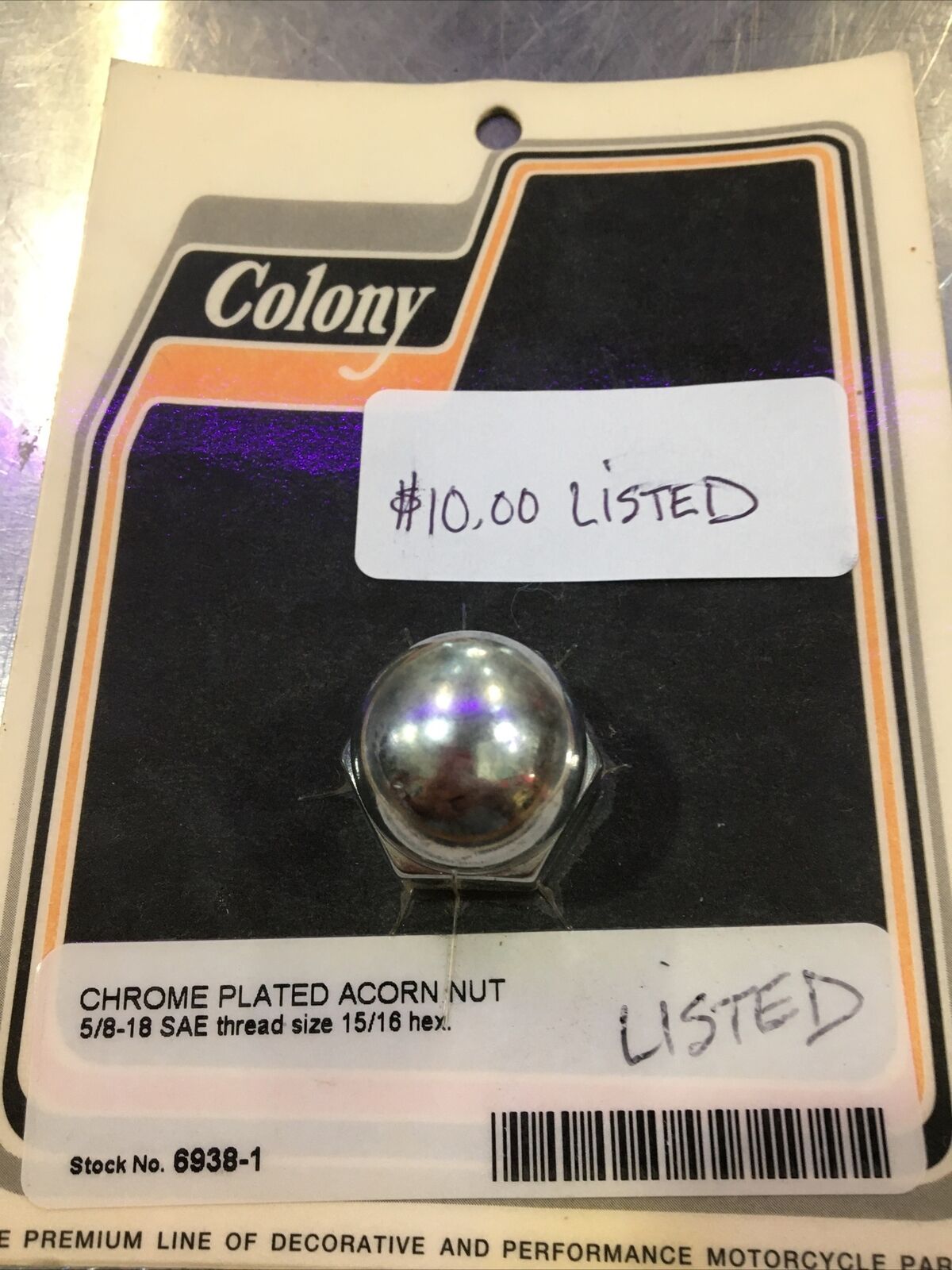 Colony Chrome Plated Acorn Nut #06031