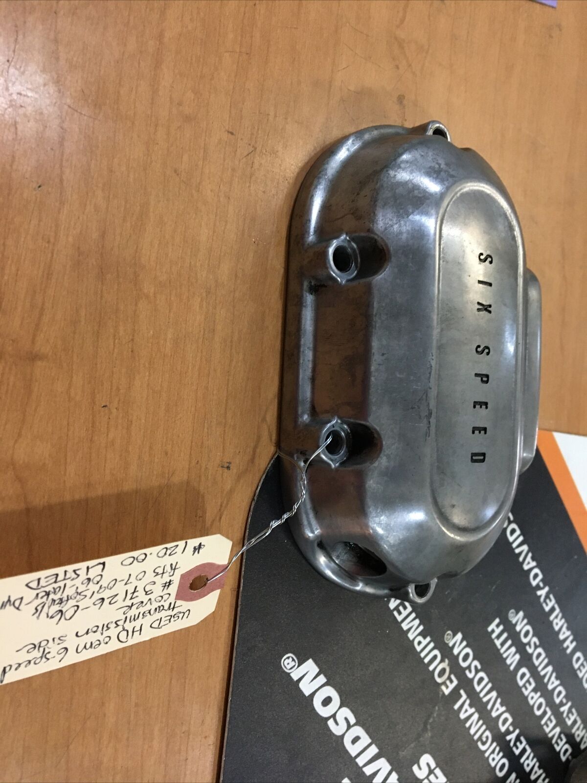 Harley Davidson OEM 6-speed transmission side cover #37126-06