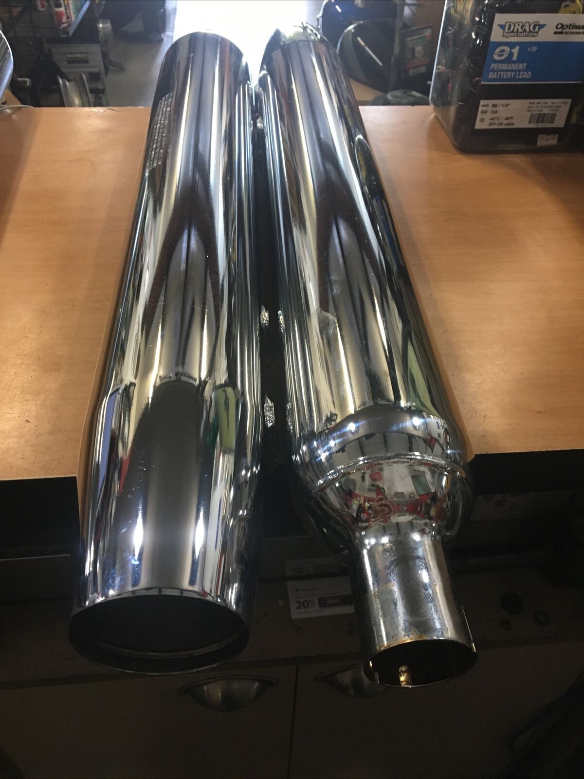 Harley Davidson OEM Touring mufflers with baffles #65538-95/65539-95