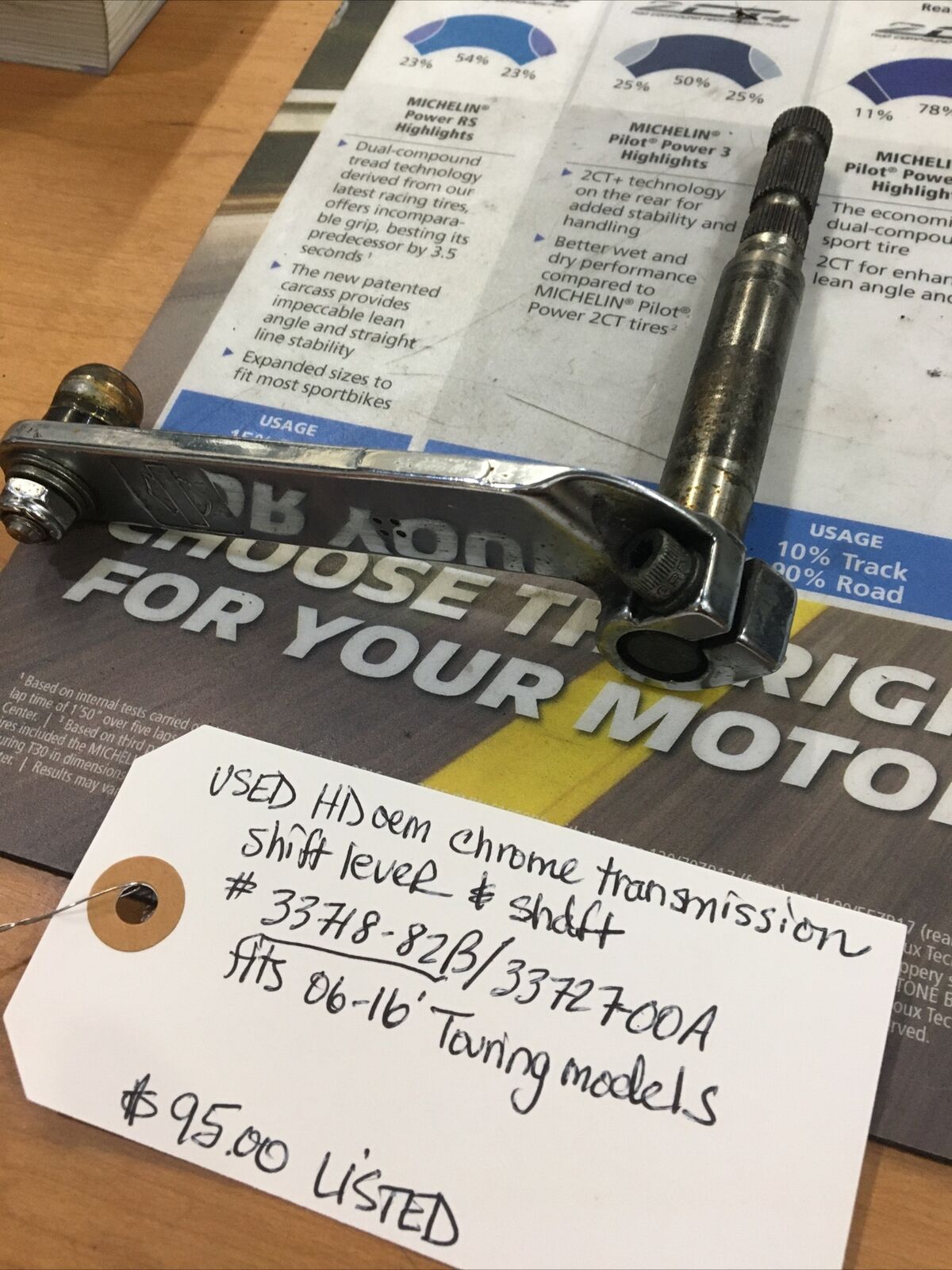 Harley Davidson Oem Chrome Transmission Shift Lever And Shaft #33718-82B