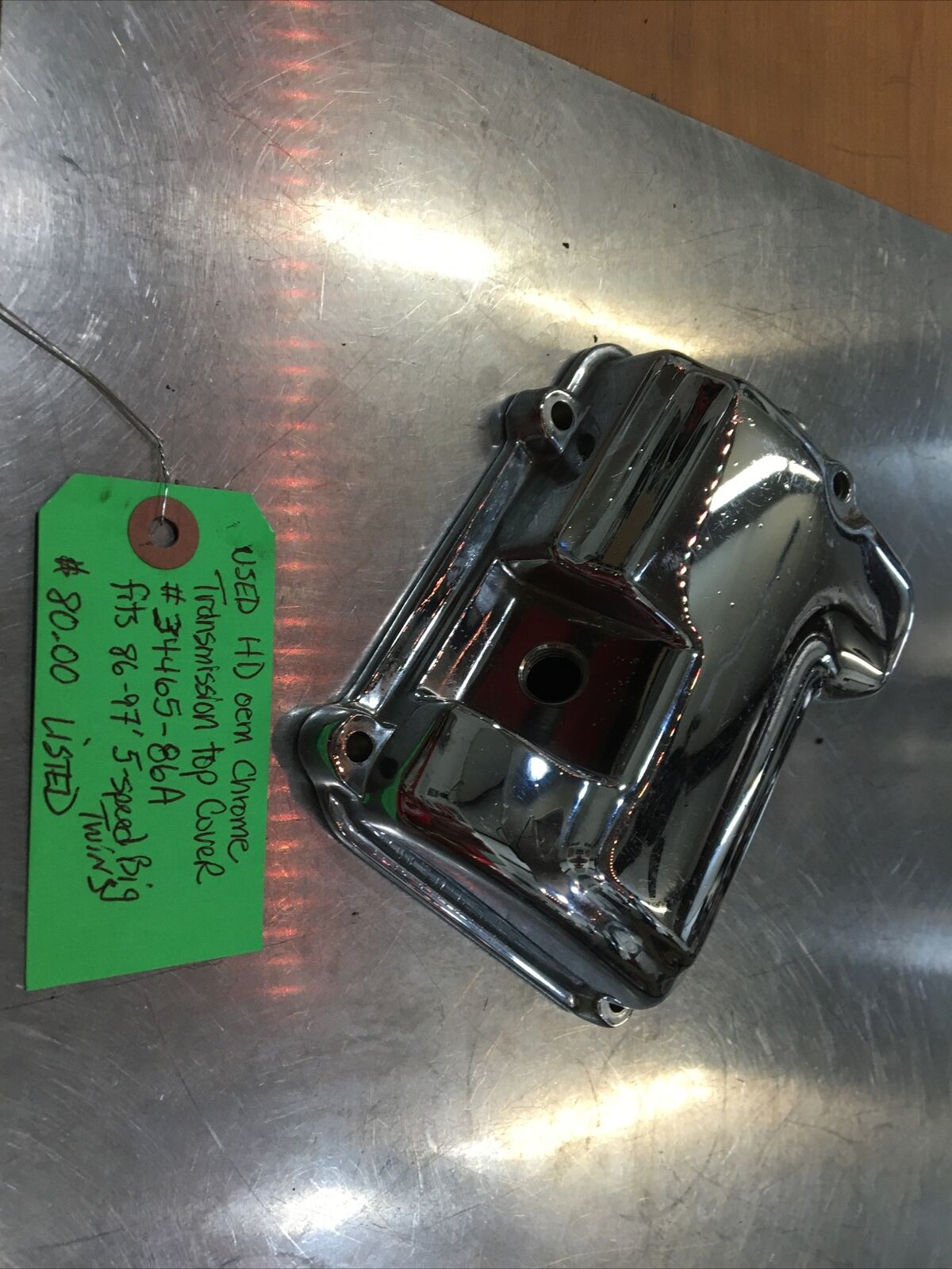 Harley Davidson oem Chrome Transmission Top Cover #34465-86A