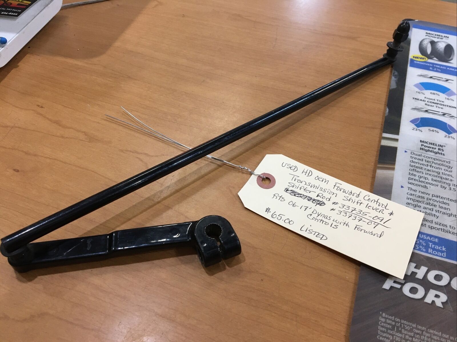 Harley Davidson oem Forward Control Transmission Shift Lever And Rod #33735-09