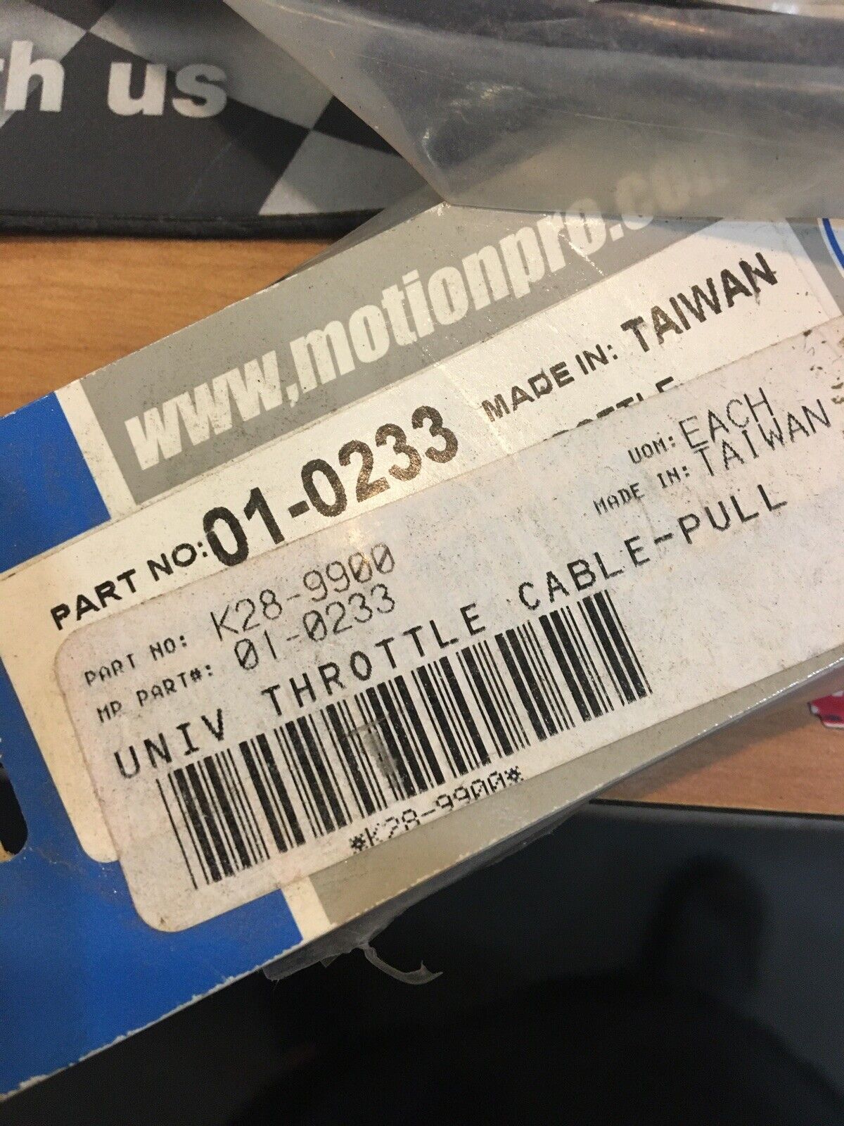 Motion Pro Universal Pull Throttle Cable #K28-9900