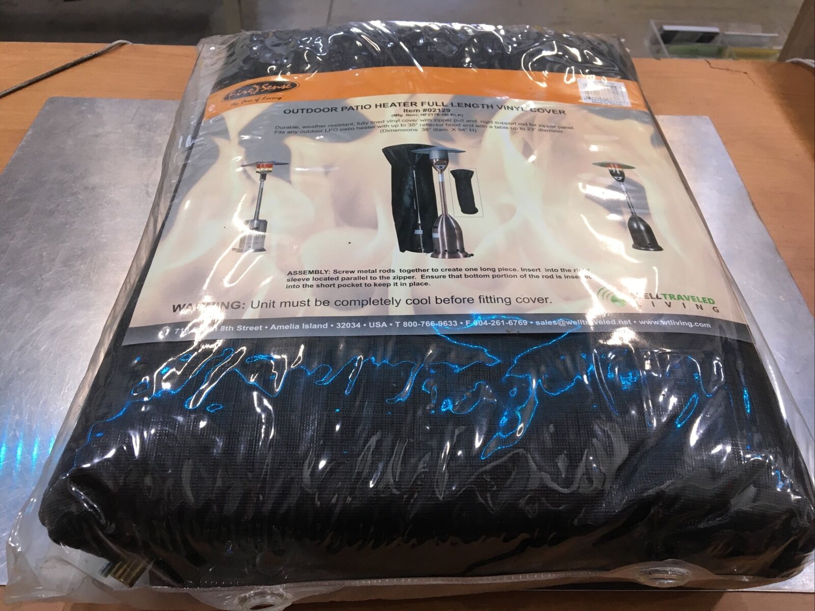 Outdoor Patio Heater Full Length Vinyl Cover #02129