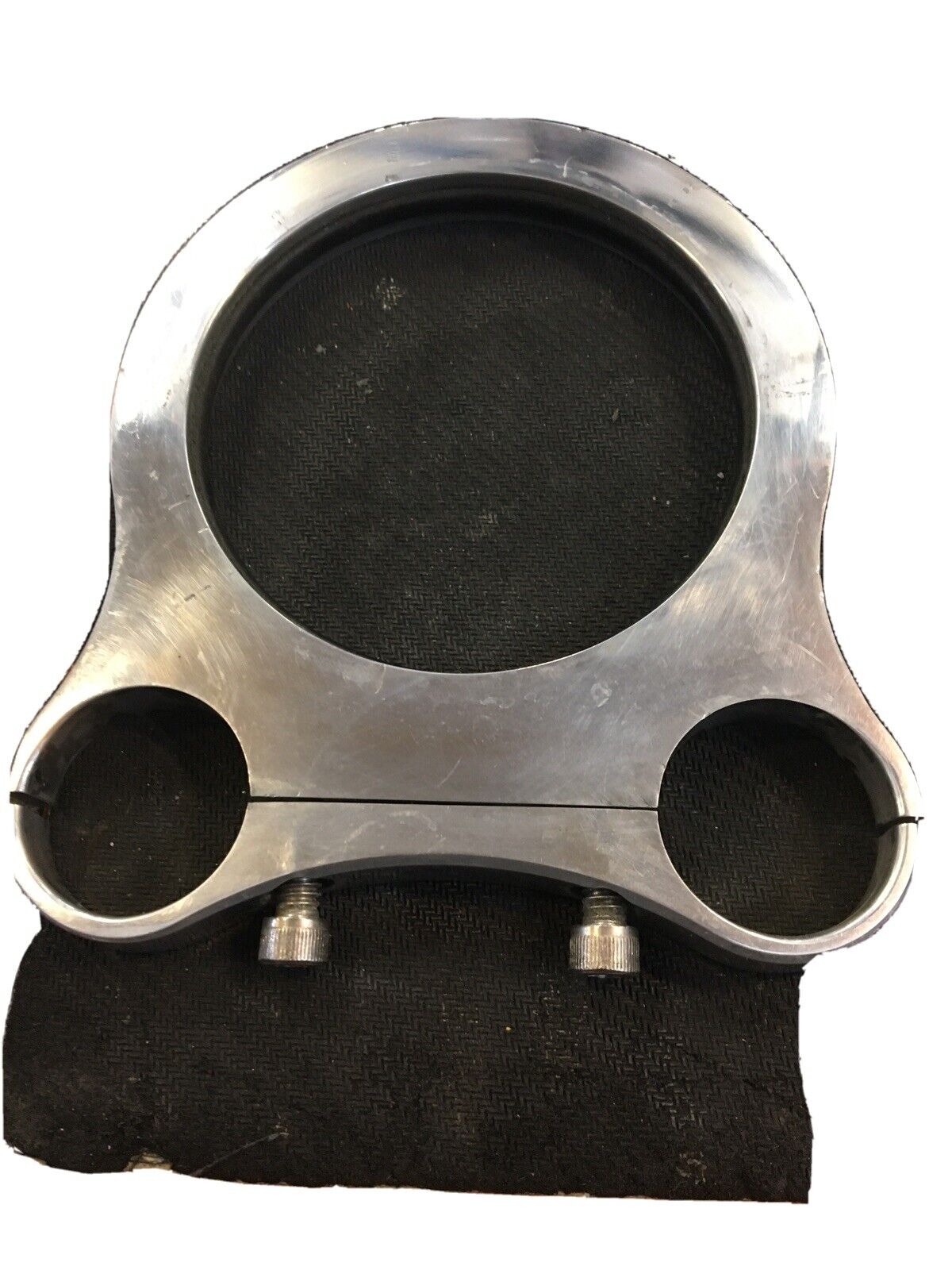 Pro Cycle 3-1/2” Polished Billet Gauge Mount For 1” T-bars