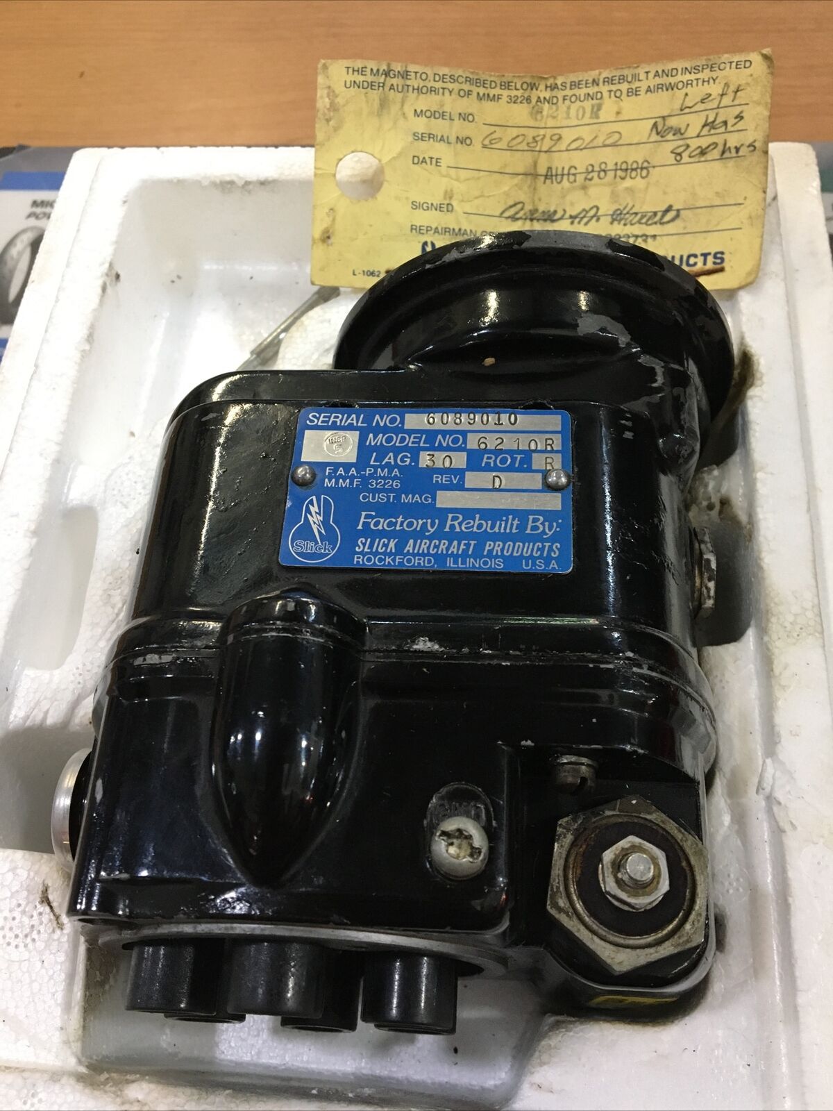 Slick Aircraft Products Magneto Model #6210R