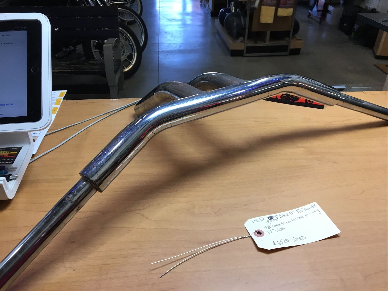 Chrome T-Bars 11” 1-1/2” diameter