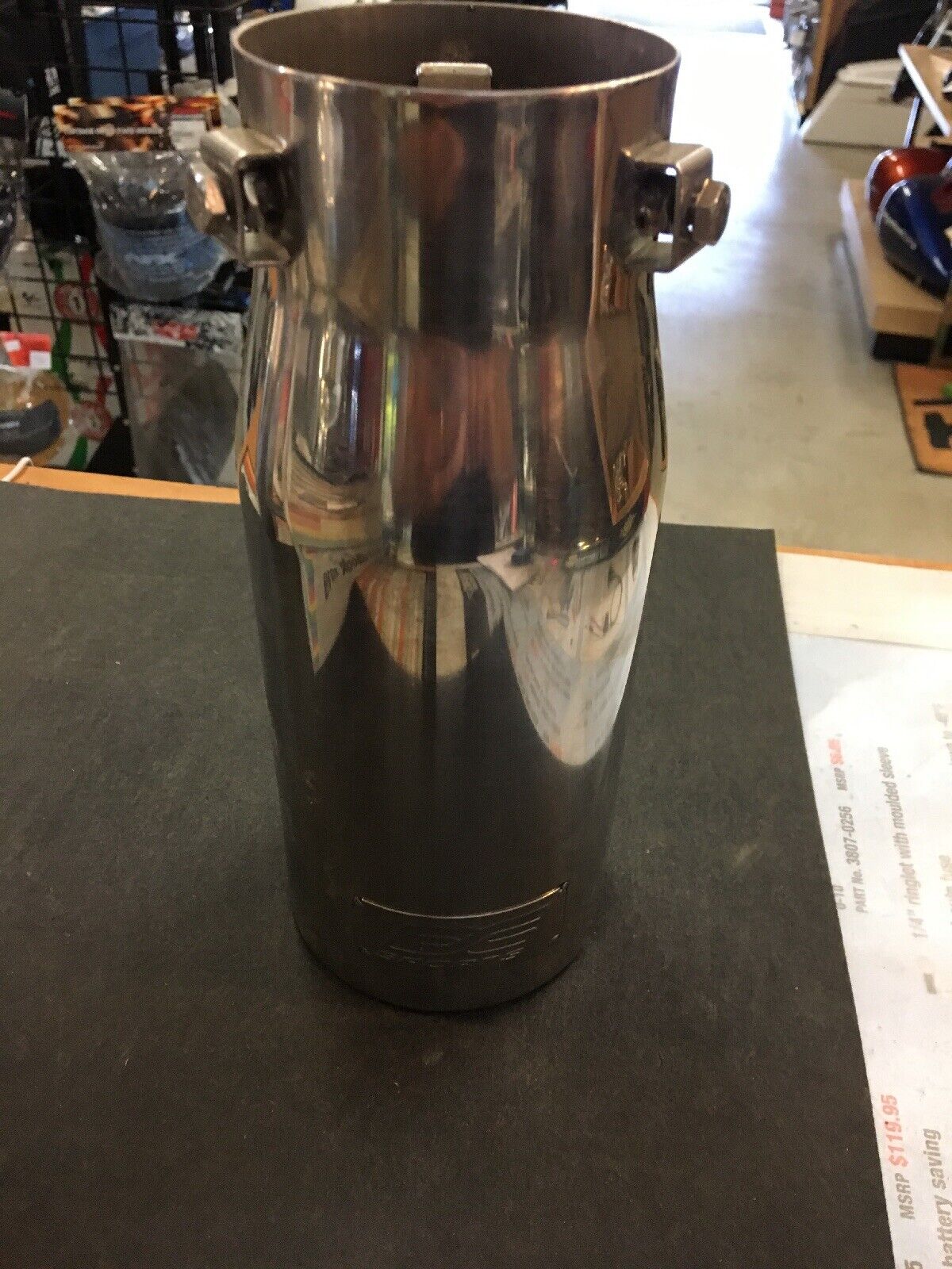 Dc Sport EX-1010 Stainless Steel Polished Slant Cut Bolt On Ehaust Tip