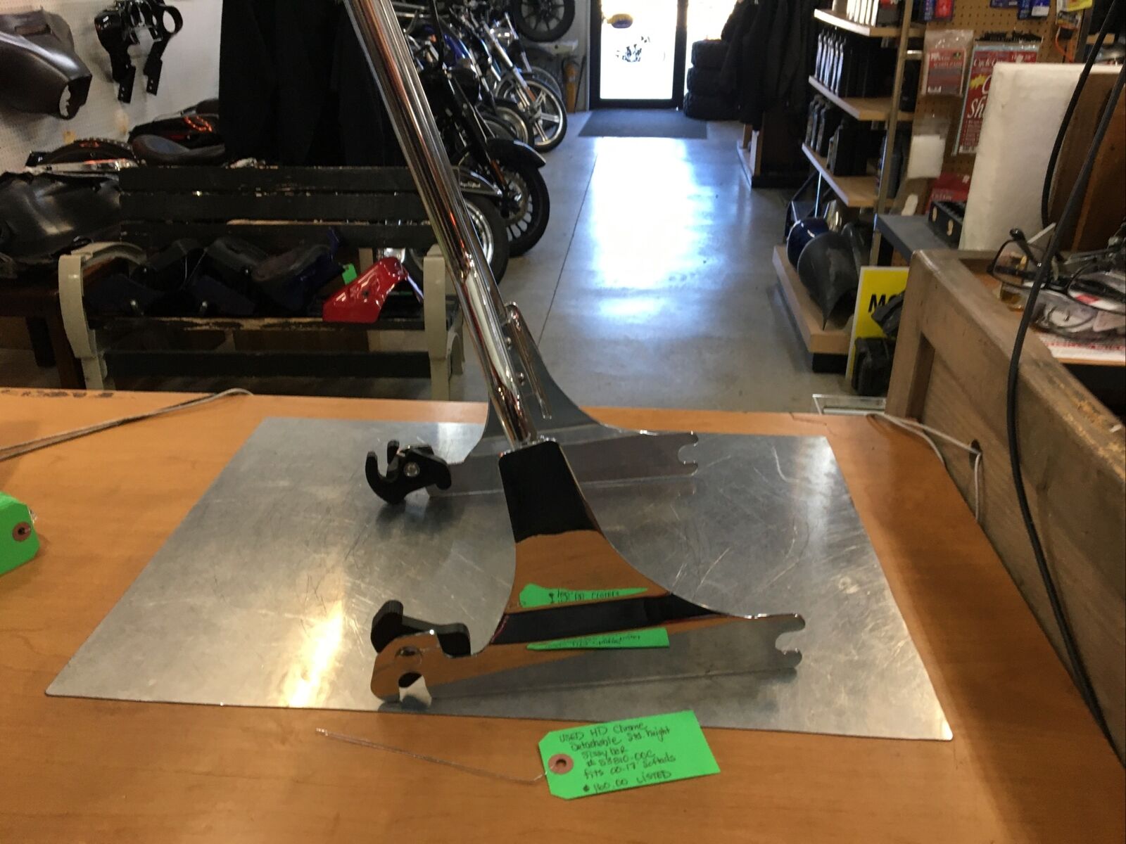 Harley Davidson Chrome Detachable Std. Height Sissy Bar #53810-00C