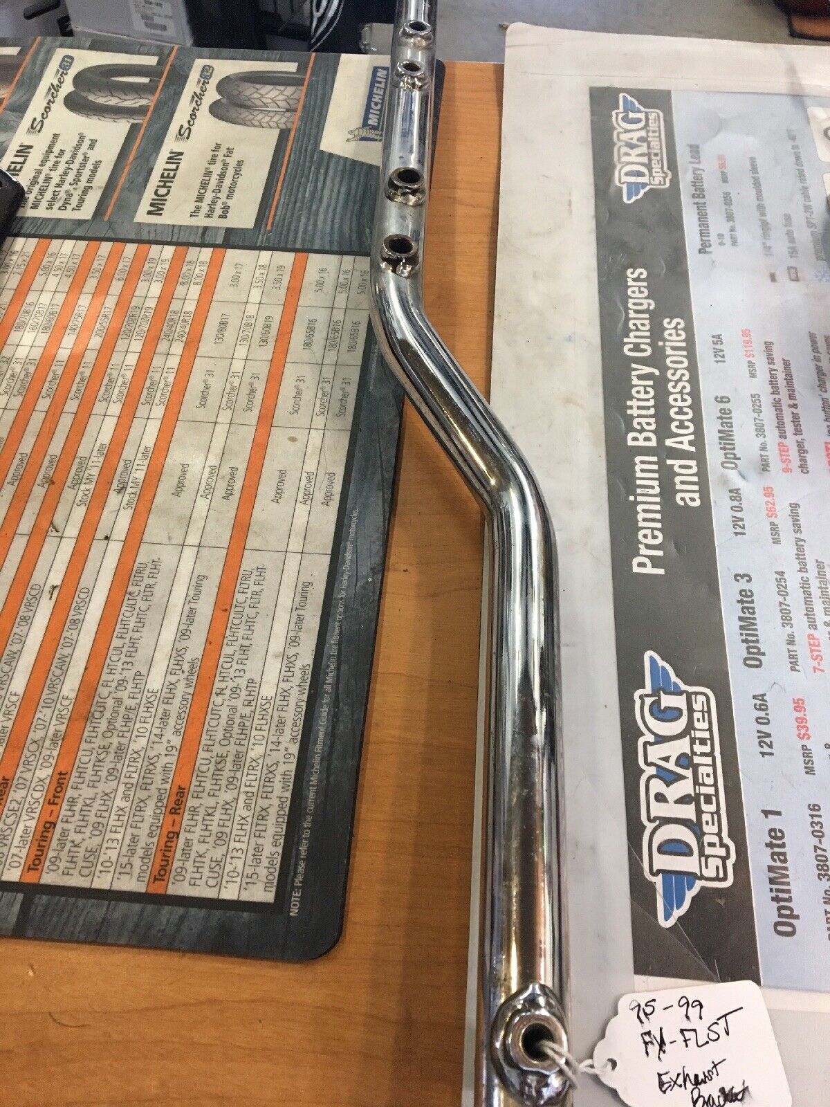 Harley Davidson Chrome Muffler Support Tube #65459-95