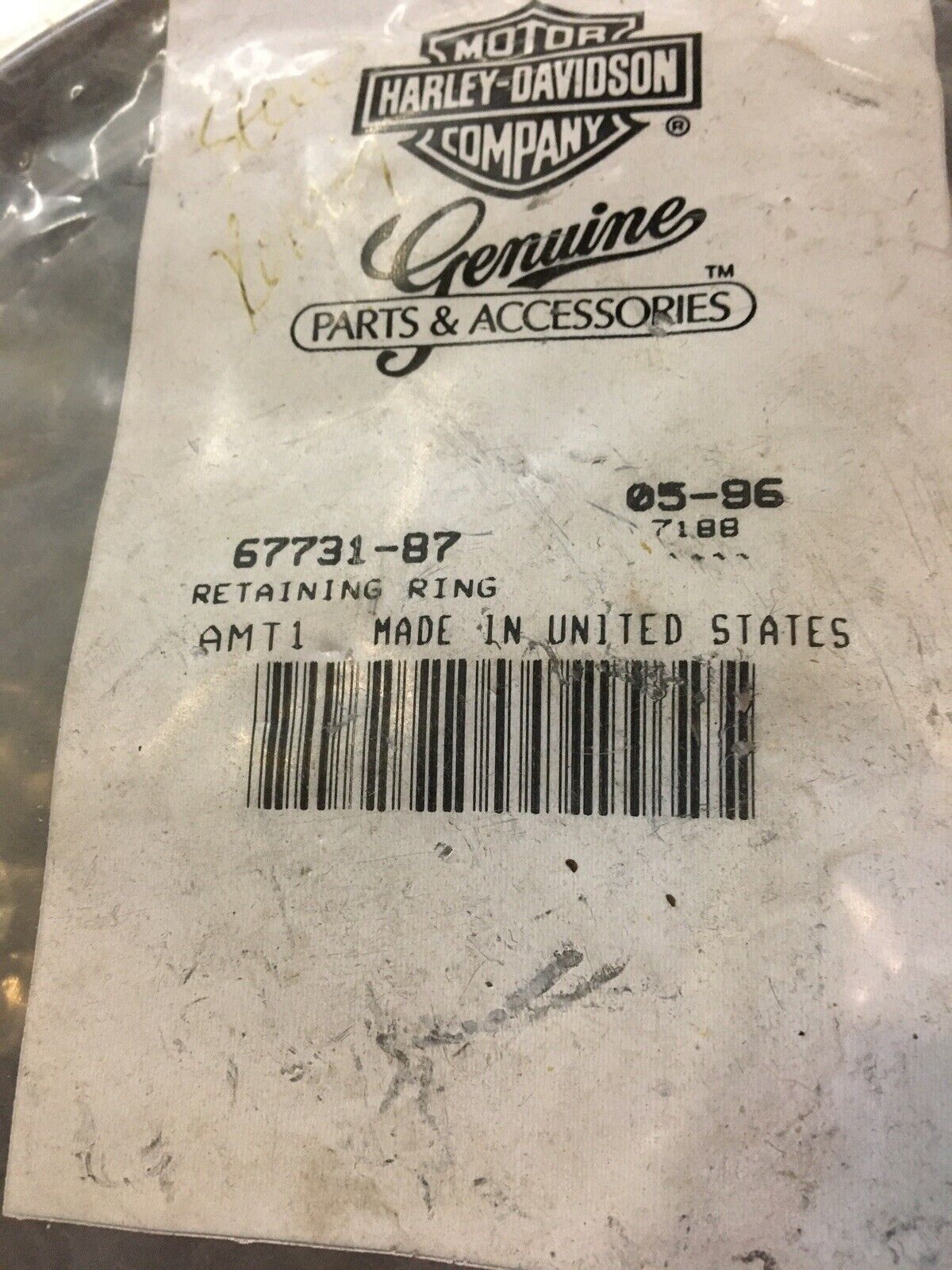 Harley Davidson OEM Headlight Retaining Ring #67731-87