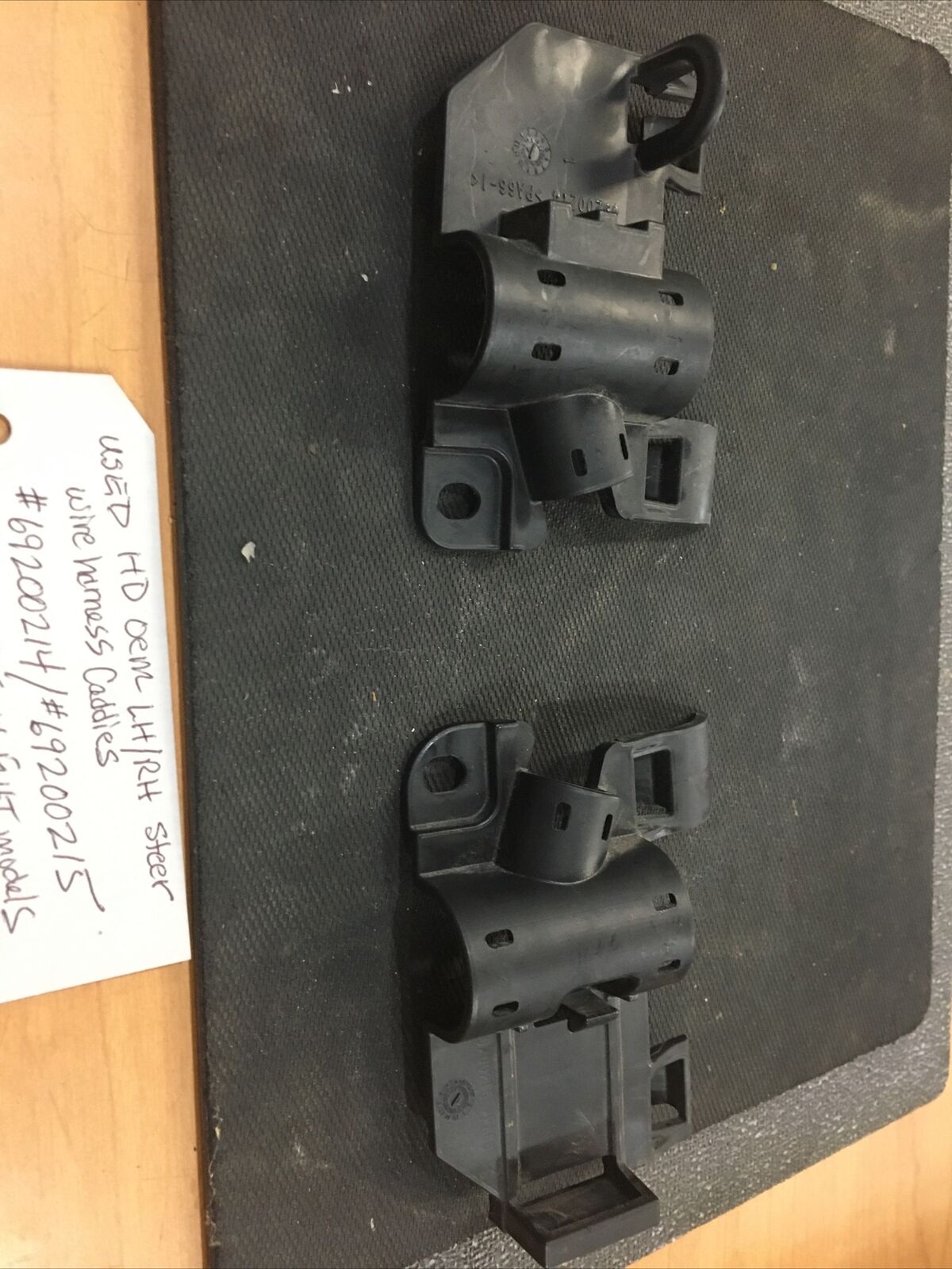 Harley Davidson OEM LH/RH steer wire harness caddies #69200214/69200215