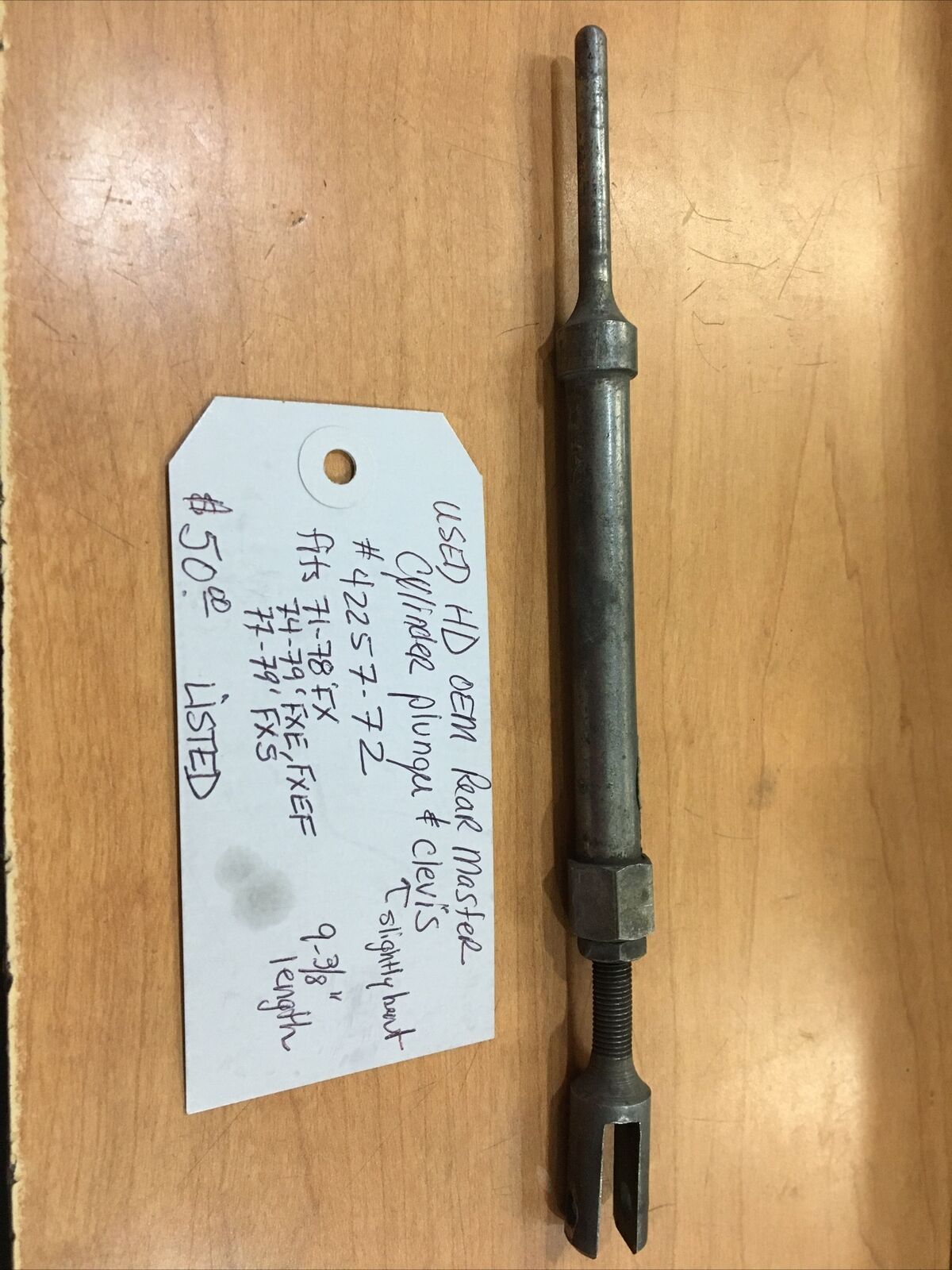 Harley Davidson OEM Rear master cylinder plunger and clevis #42257-72