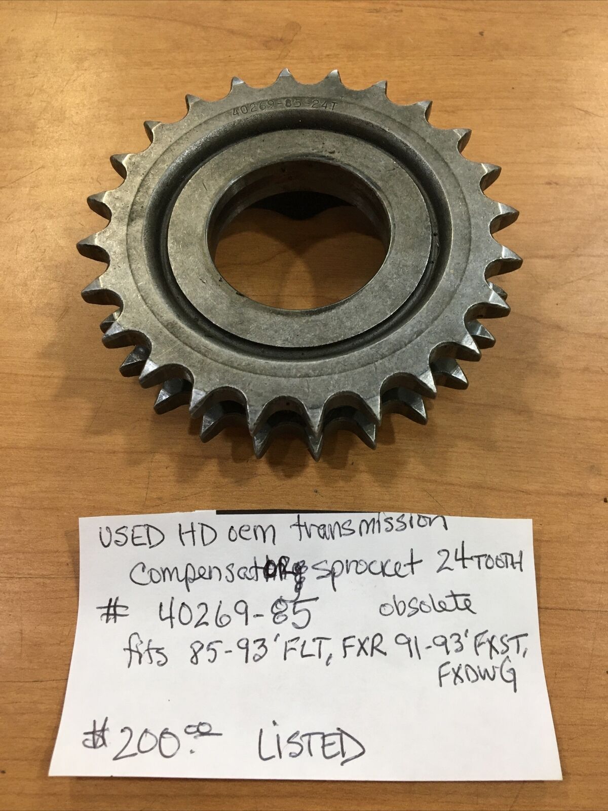 Harley Davidson Oem Compensator Sprocket 24 Tooth #40269-85