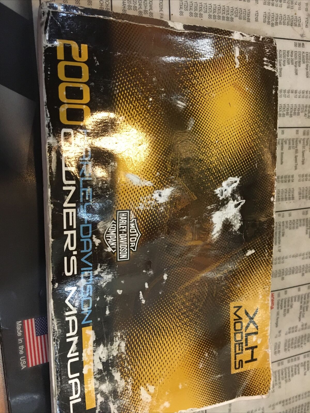 Harley Davidson Owners Manual 2000 XLH Models #99468-00