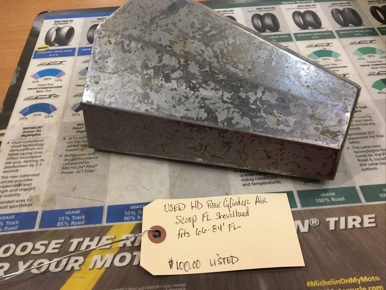 Harley Davidson Rear Cylinder Air Scoop FL Shovelhead