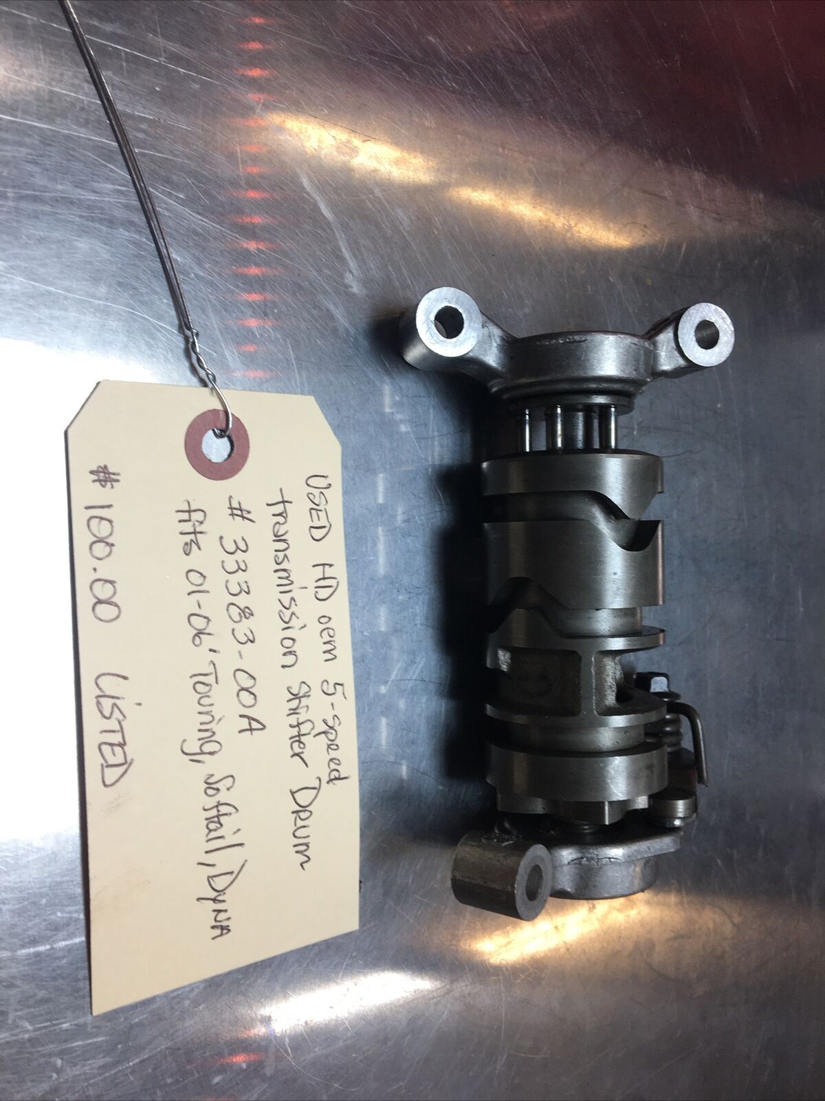 Harley Davidson oem 5-Speed Transmission Shifter Drum #33383-00A