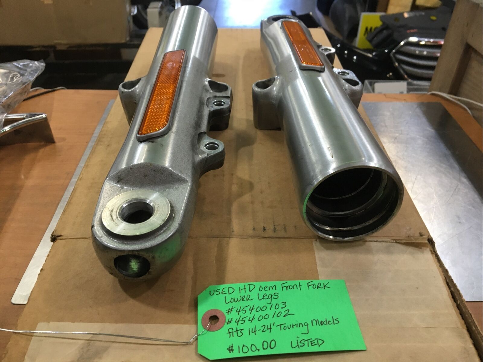 Harley Davidson oem Front Fork Lower Legs #45400103/45400102