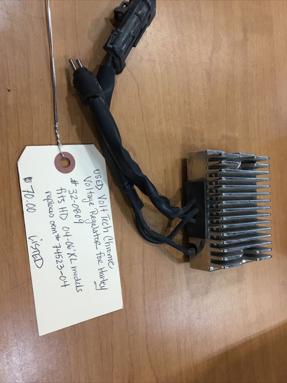 Volt Tech Chrome Voltage Regulator For Harley #32-0809