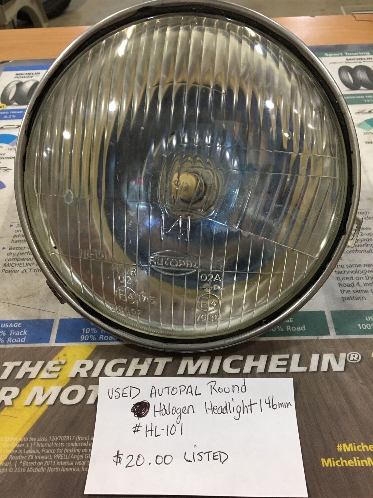 Autopal Round Halogen Headlight 146mm #HL-101