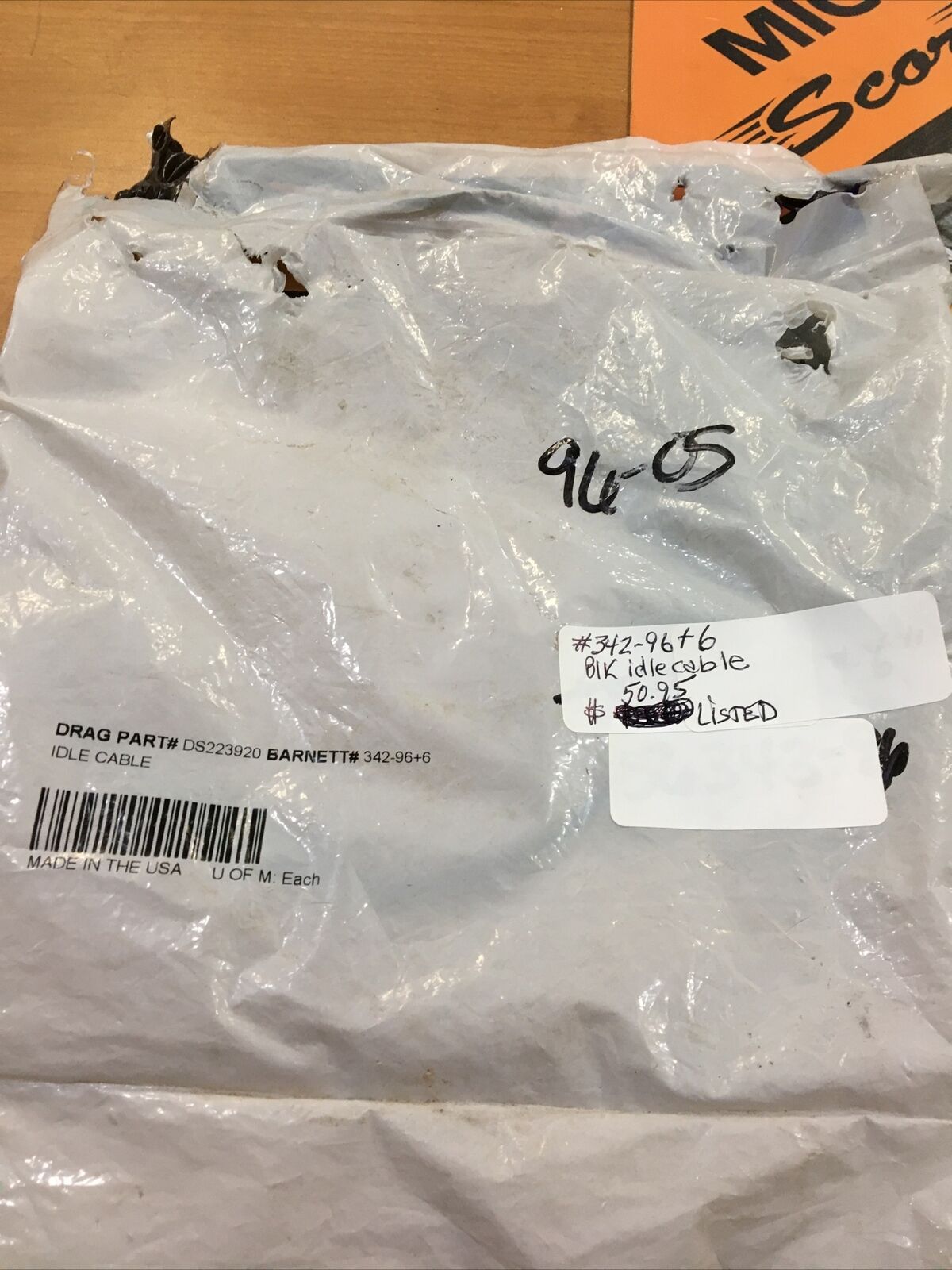 Barnett  black idle cable #342-96+6