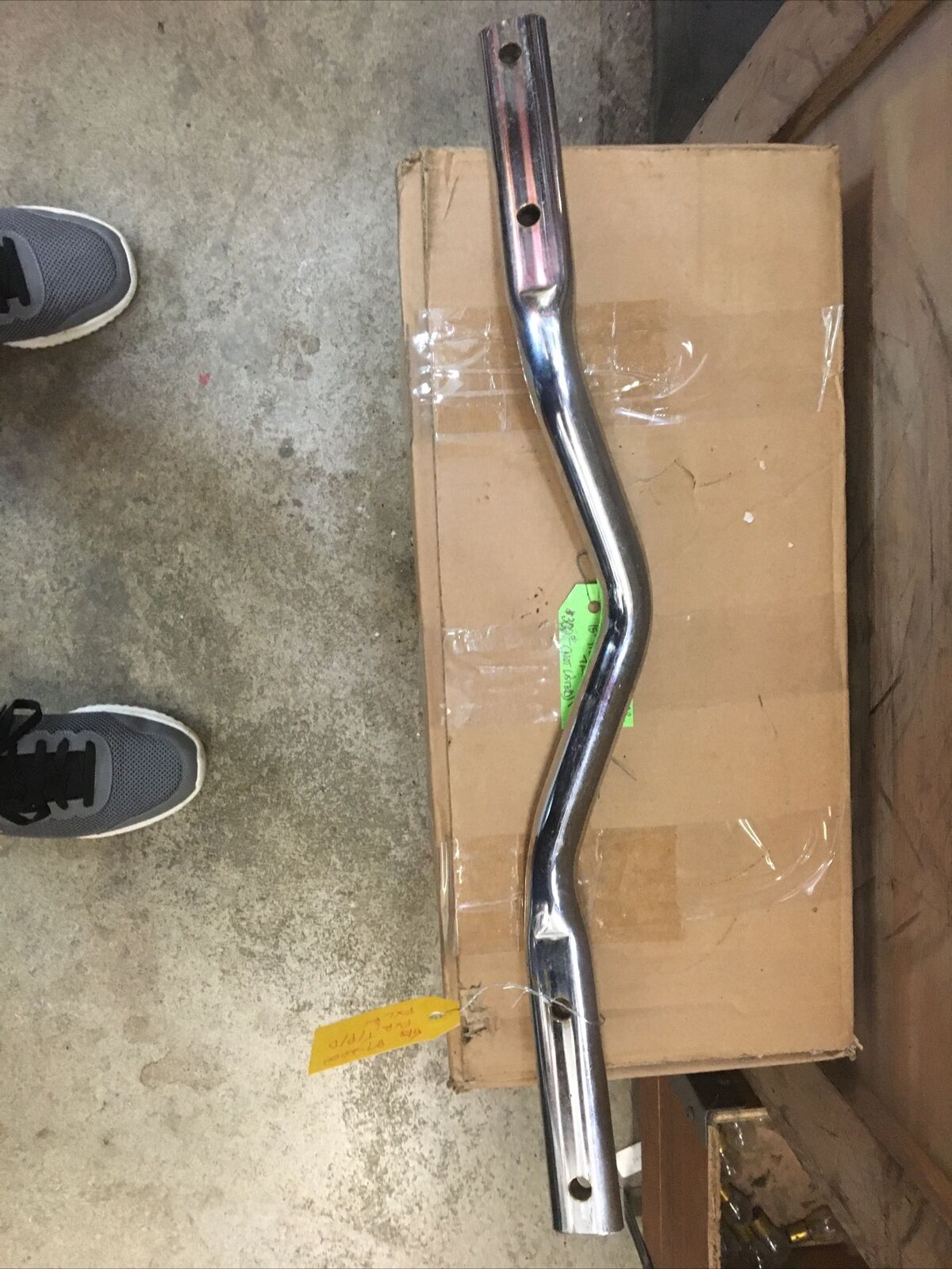 Harley Davidson OEM chrome exhaust support bracket #65033-98