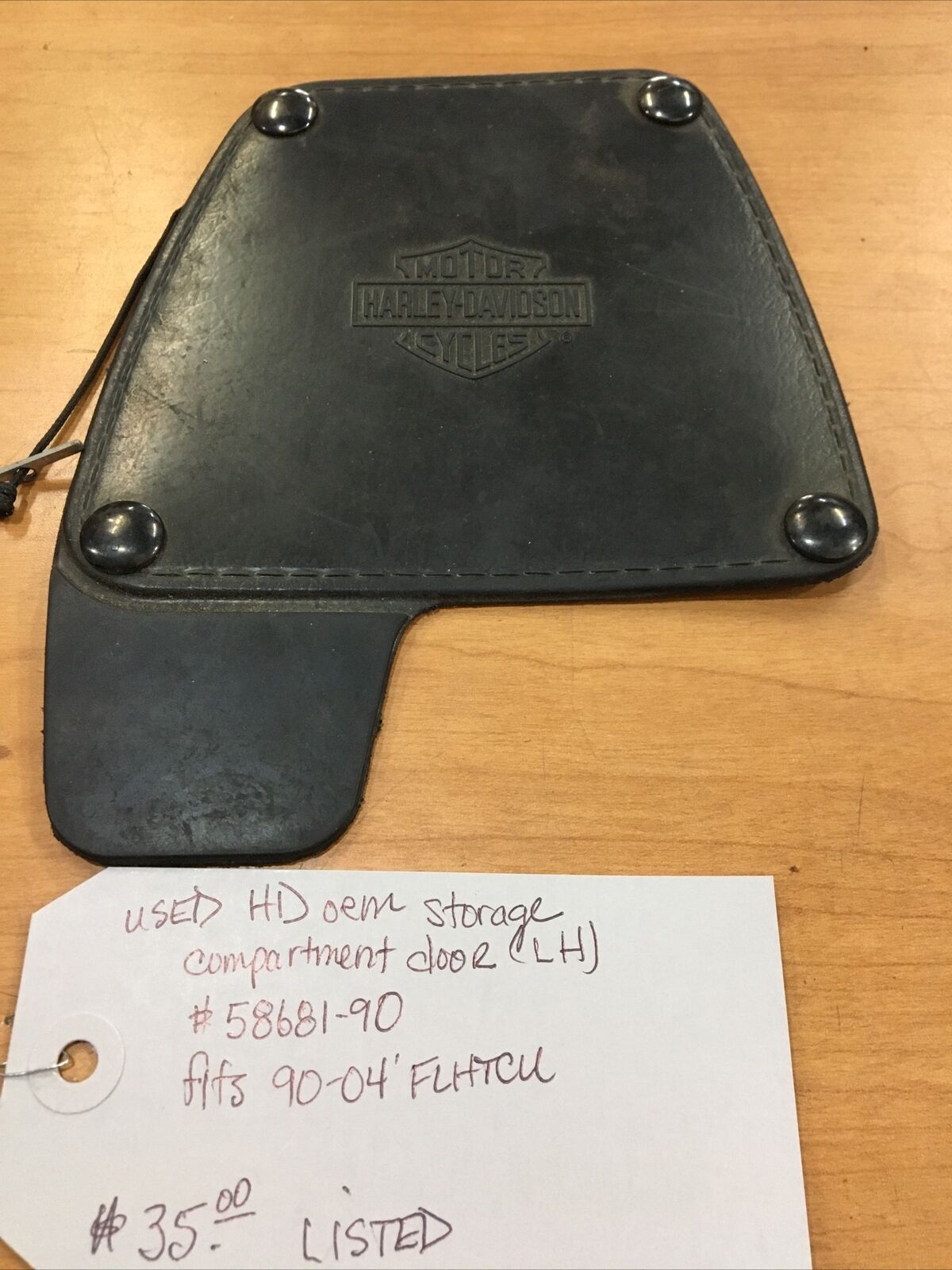 Harley Davidson OEM storage compartment door LH #58681-90