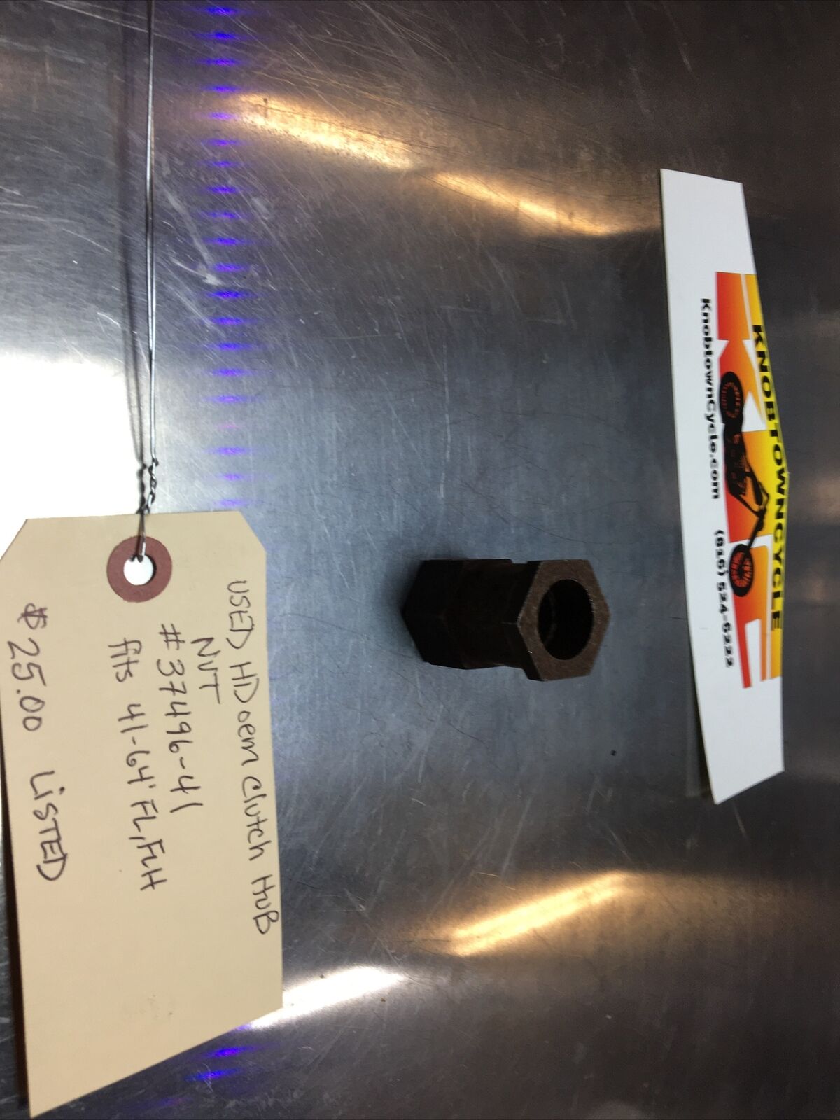 Harley Davidson oem Clutch Hub Nut #37496-41