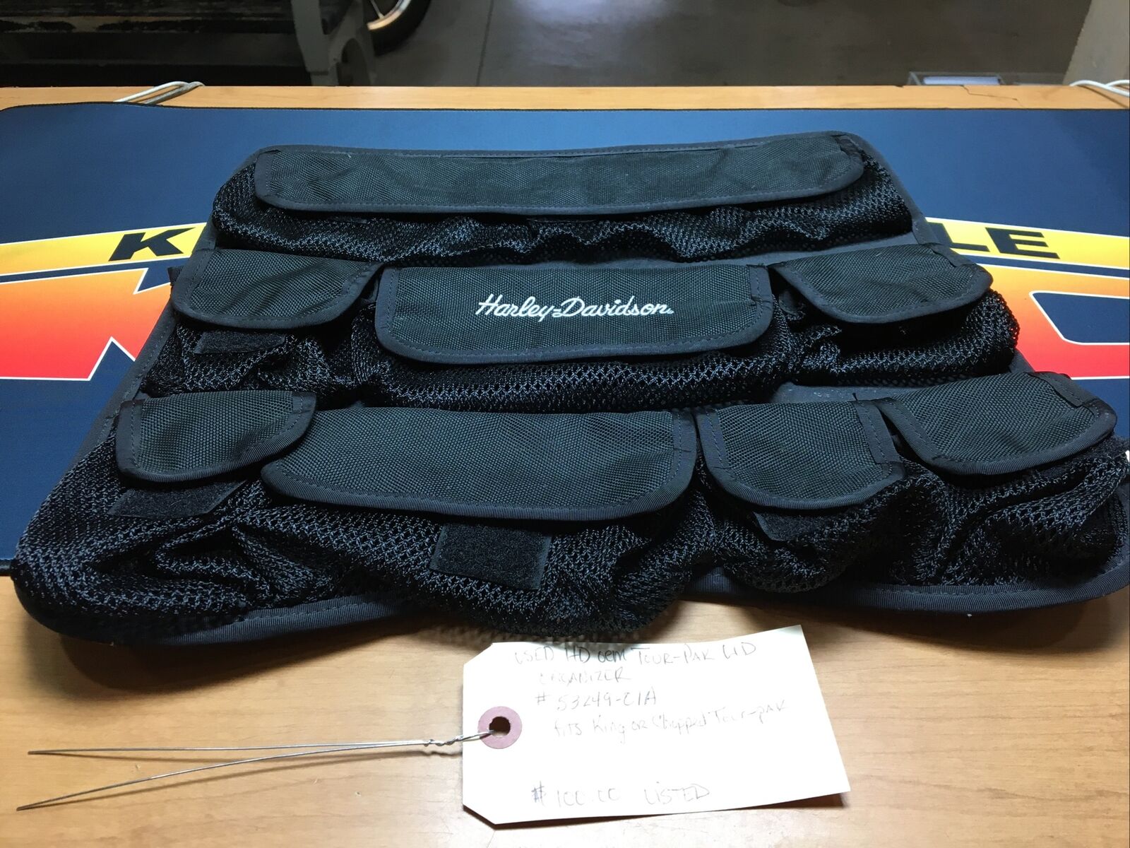 Harley Davidson oem Tour-Pak Lid Organizer #53249-01A