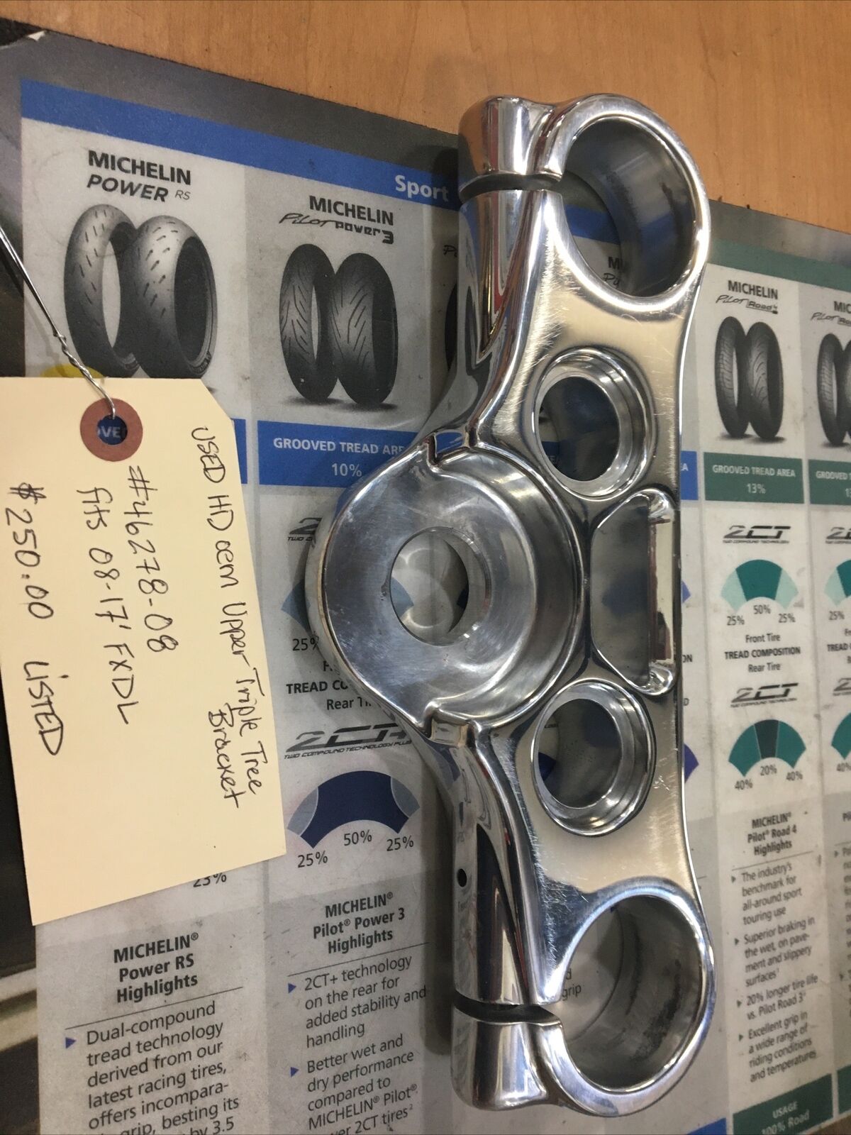 Harley Davidson oem Upper Triple Tree Bracket #46278-08