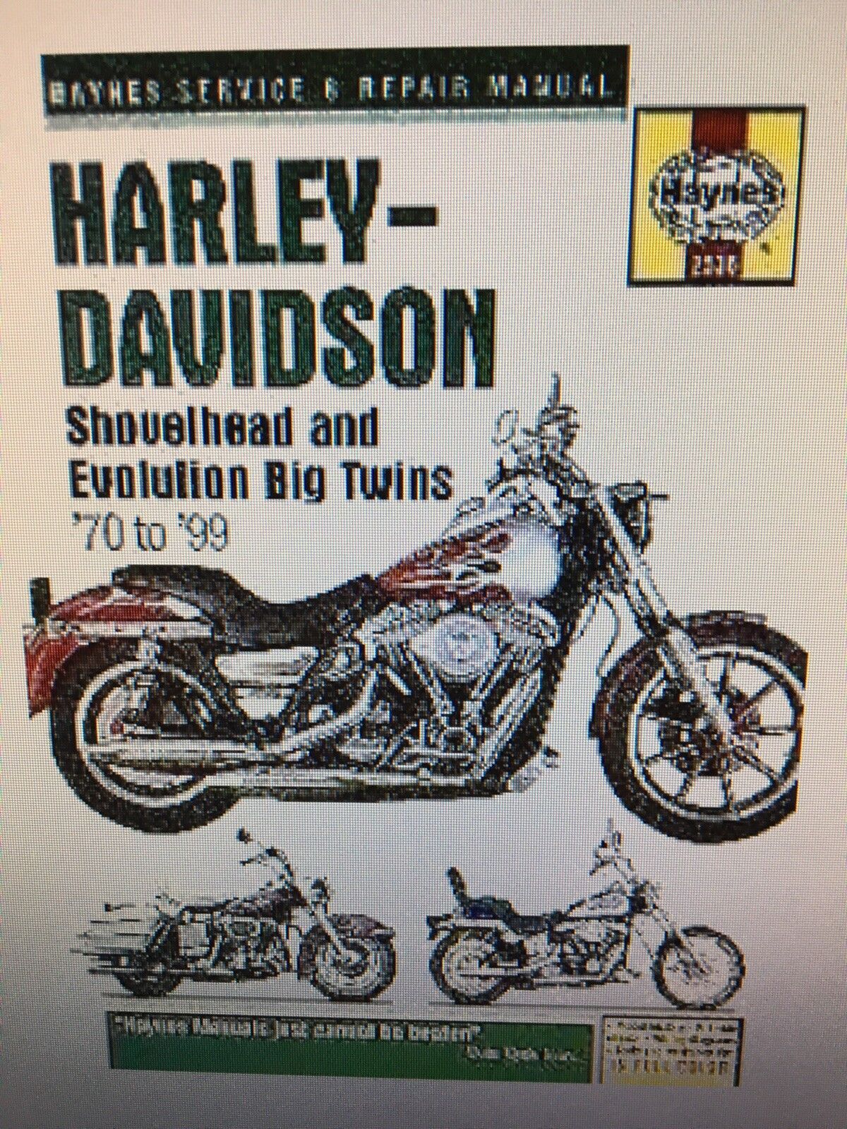 Haynes Repair Manual HD 1200/1340 Big Twins