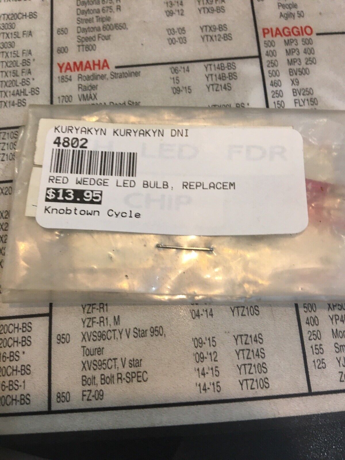 Kuryakyn LED Red Wedge Bulb #4802