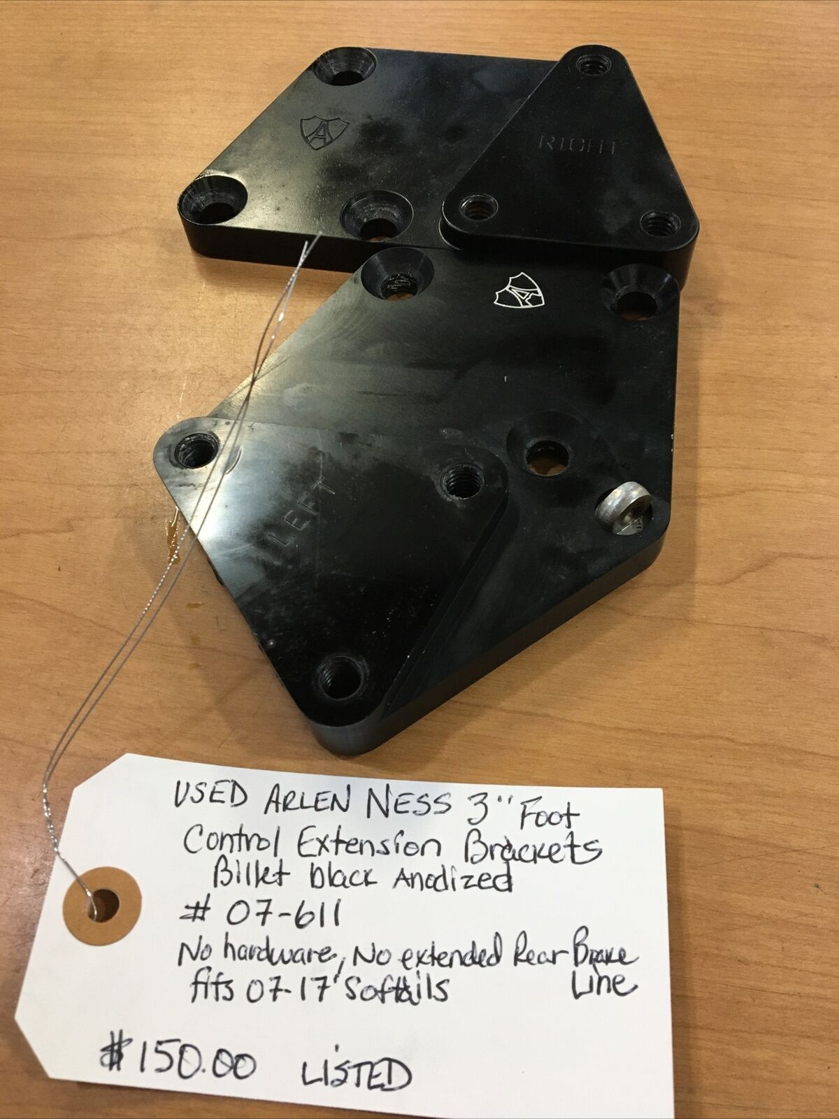 Arlen Ness 3” Foot Control Extension Brackets #07-611