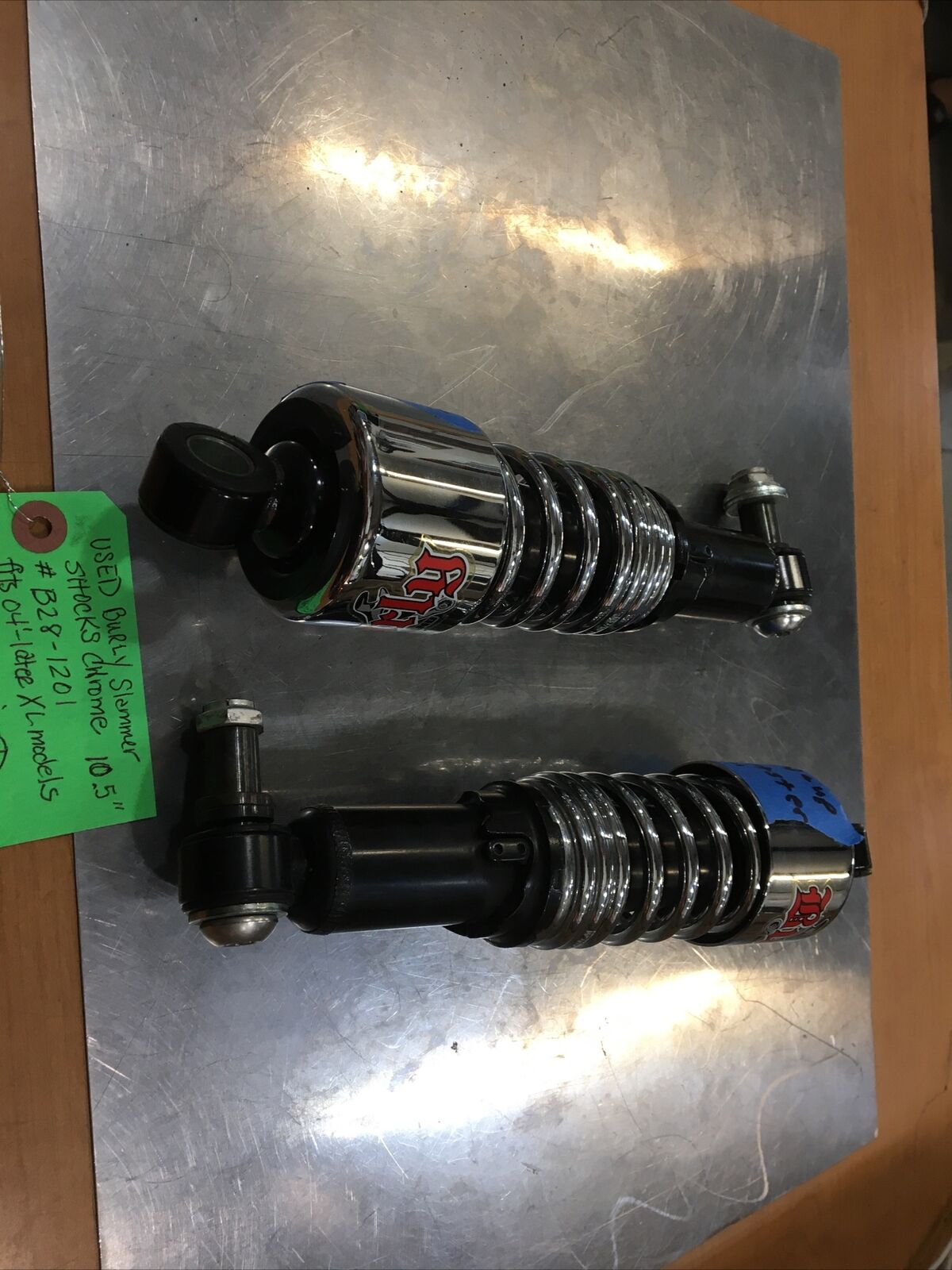 Burly Slammer Shocks Chrome 10.5” #B28-1201