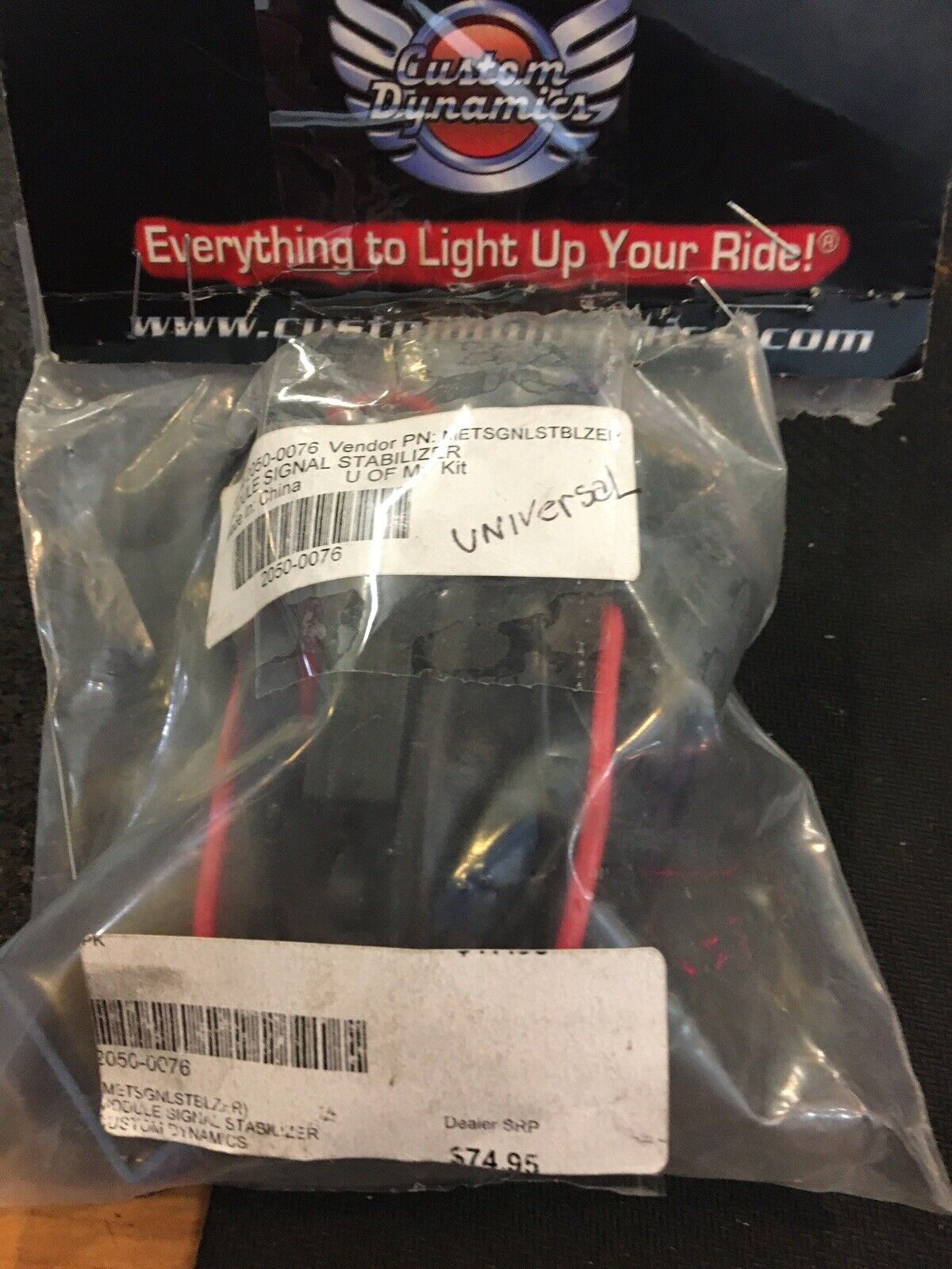 Custom Dynamics Turn Signal Module Stabilizer #2050-0076