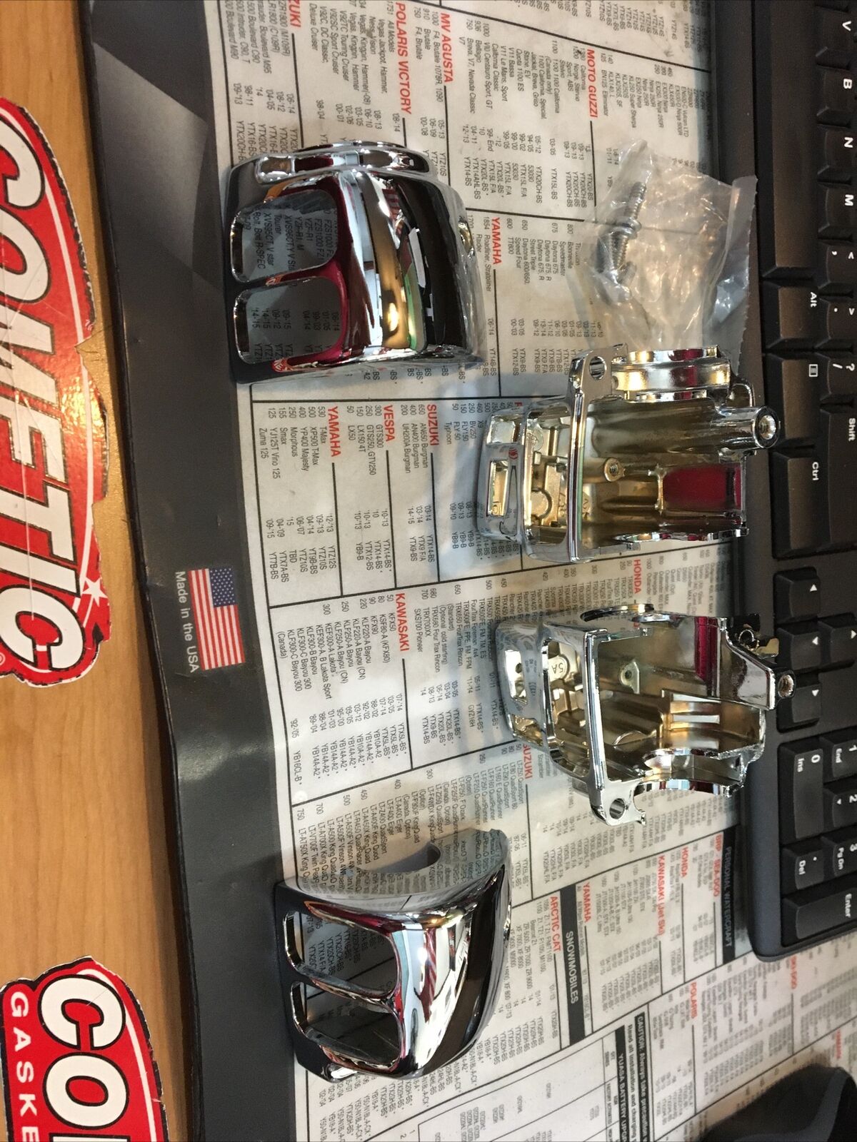 Harley Davidson Chrome Switch Housing Kit #70228-96B