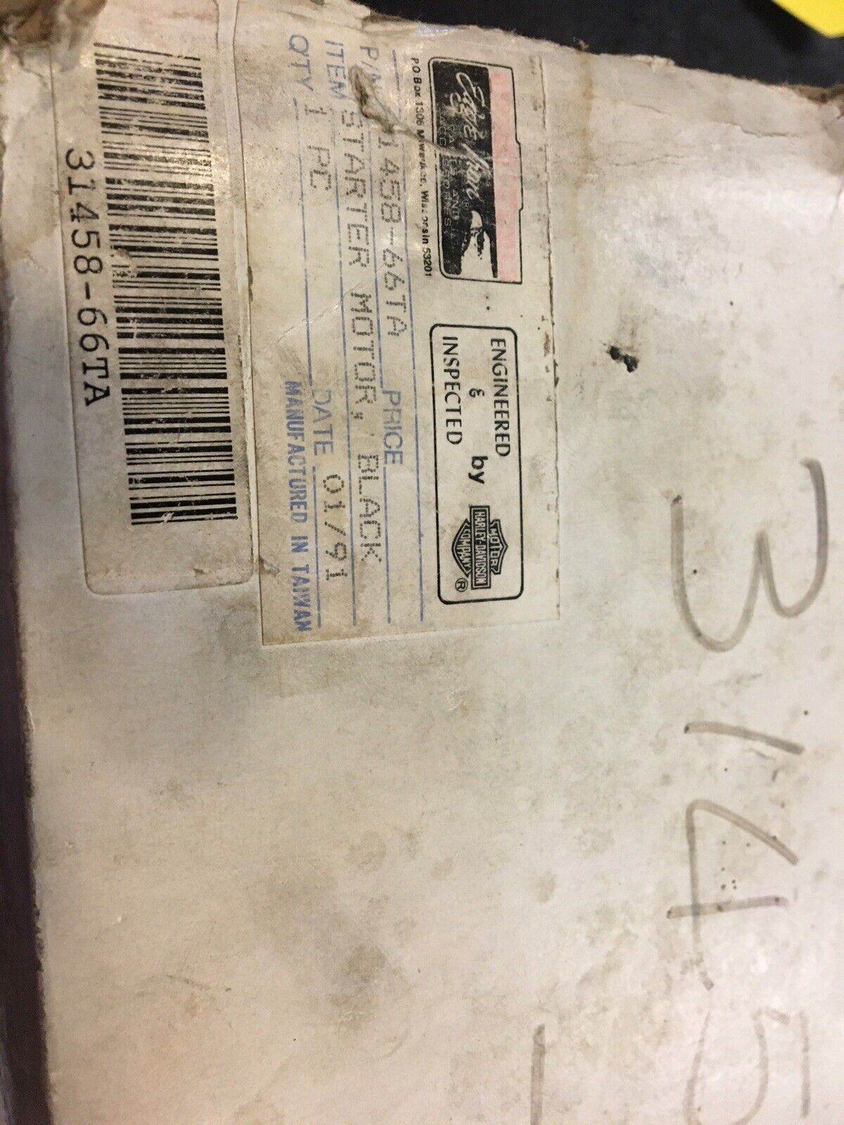 Harley Davidson Eagle Iron Starter Motor #31458-66TA