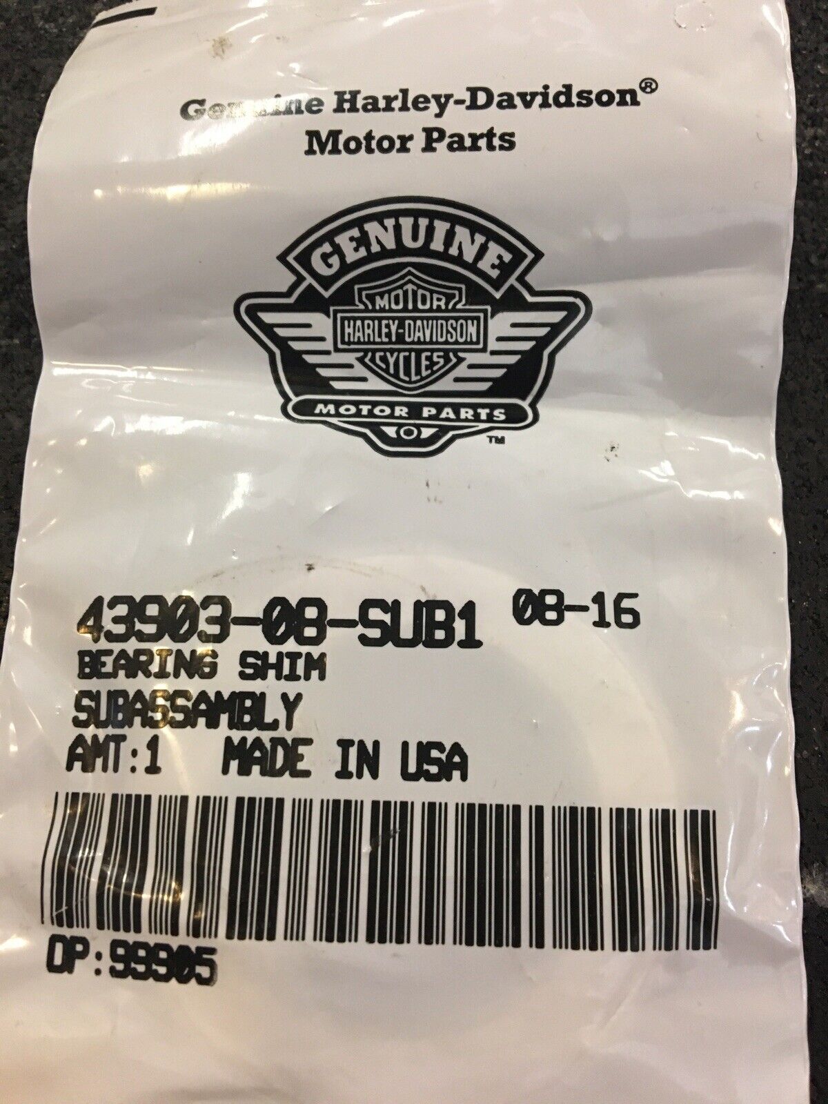 Harley Davidson Front Wheel Bearing Shim Spacer #43903-08