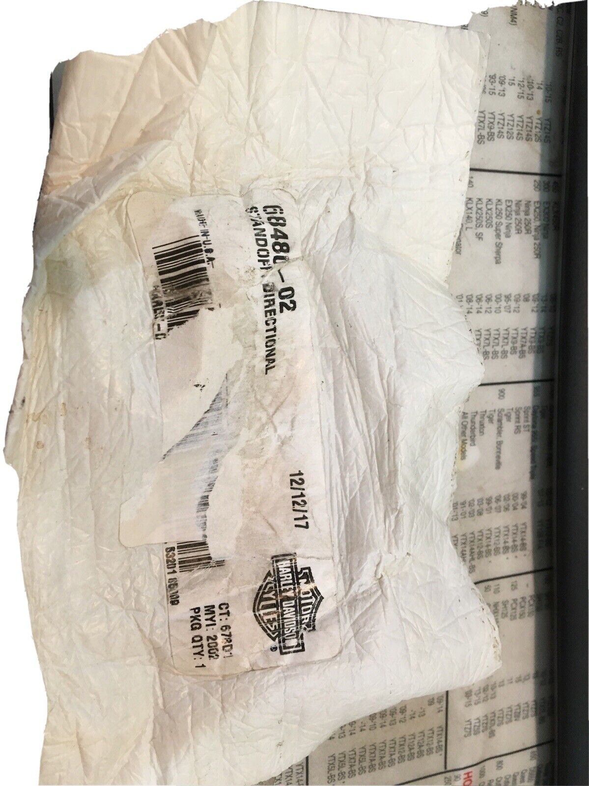 Harley Davidson OEM Rear Turn Signal Standoff #68480-02