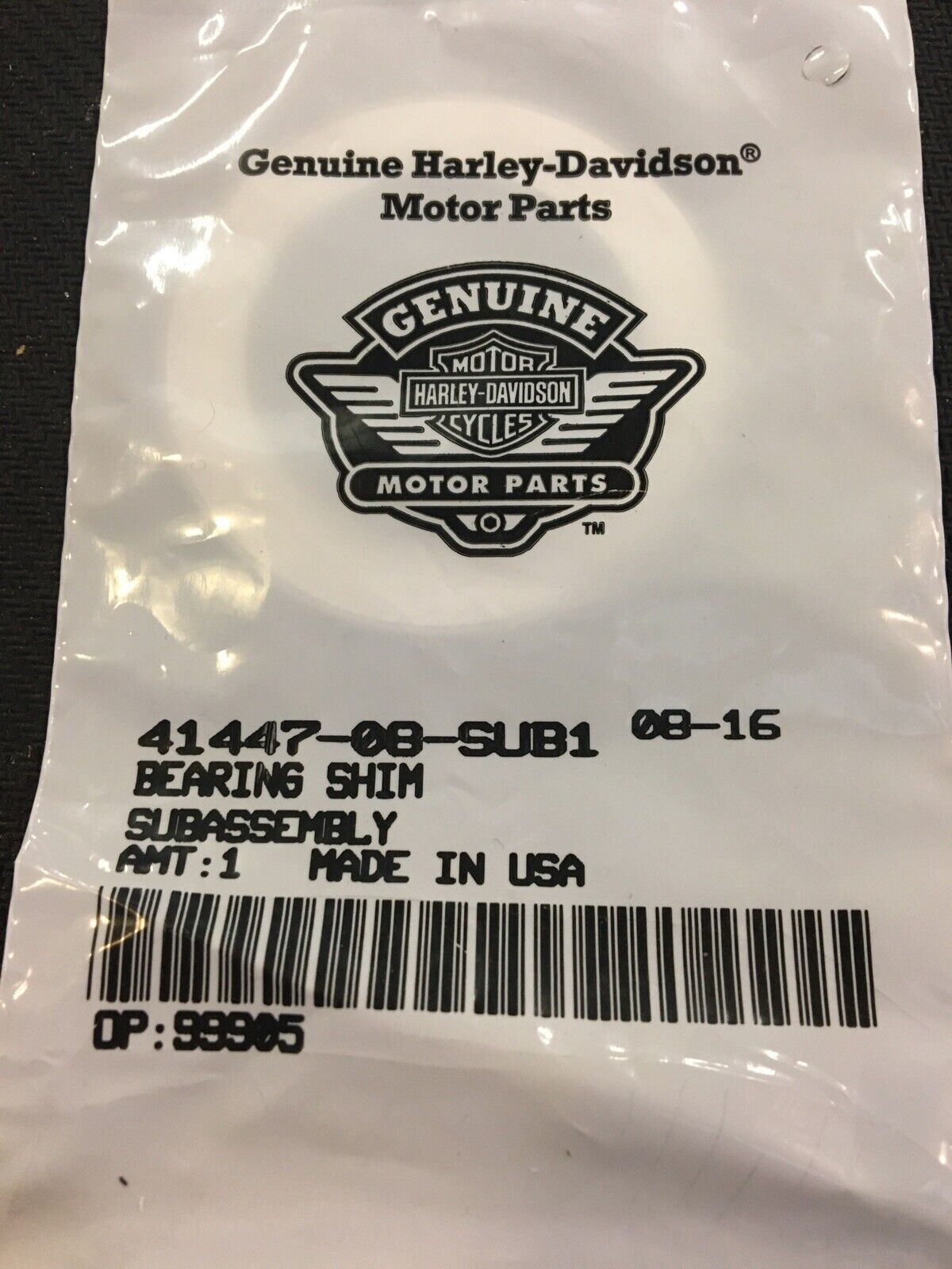 Harley Davidson Rear Wheel Bearing Shim #41447-08