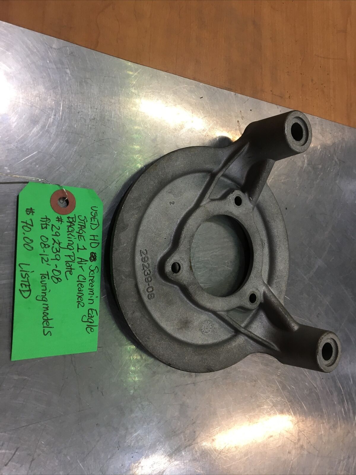 Harley Davidson Screamin Eagle Stage 1 Air Cleaner Backing Plate #29239-08