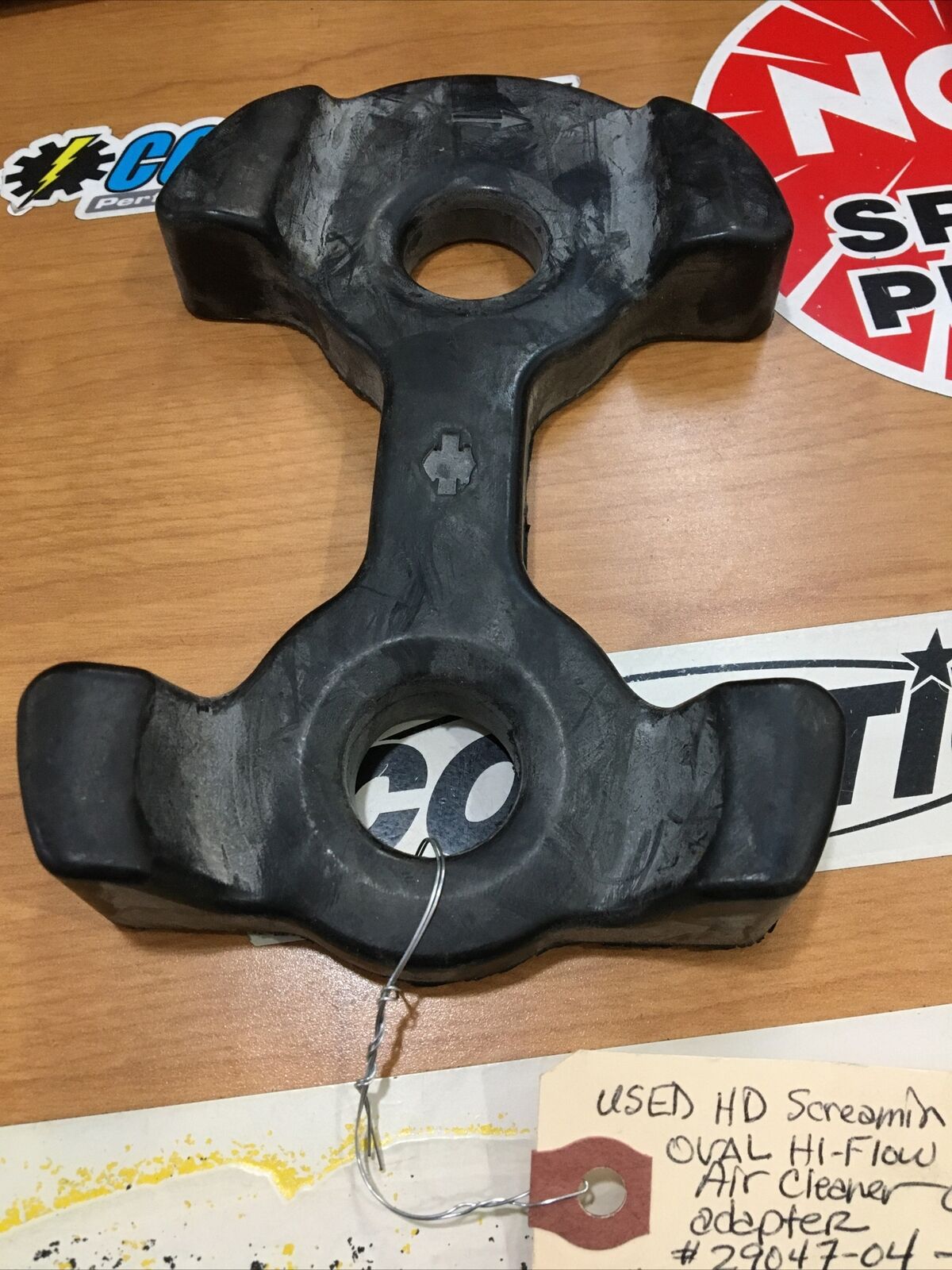 Harley Davidson Screamin Eagle oval Hi-Flow air cleaner cover adapter #29047-04