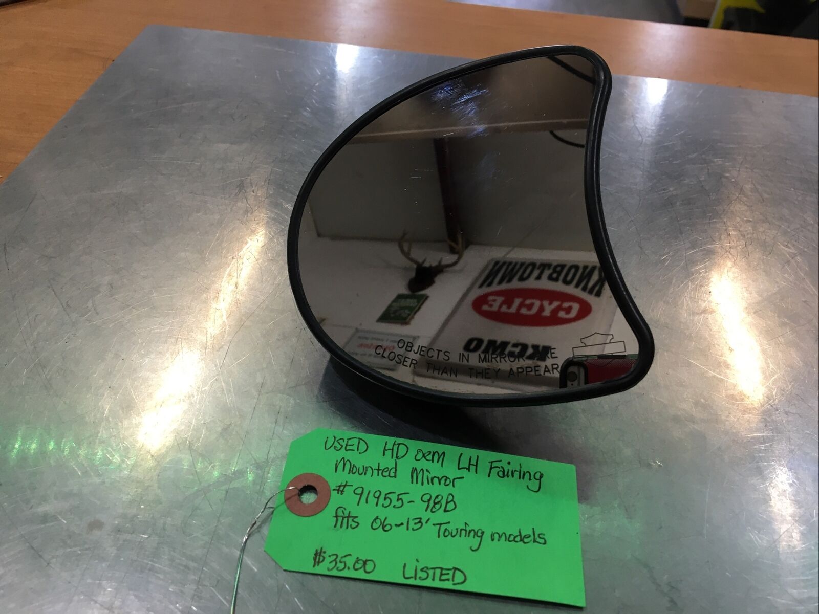 Harley Davidson oem LH Fairing Mounted Mirror #91955-98B