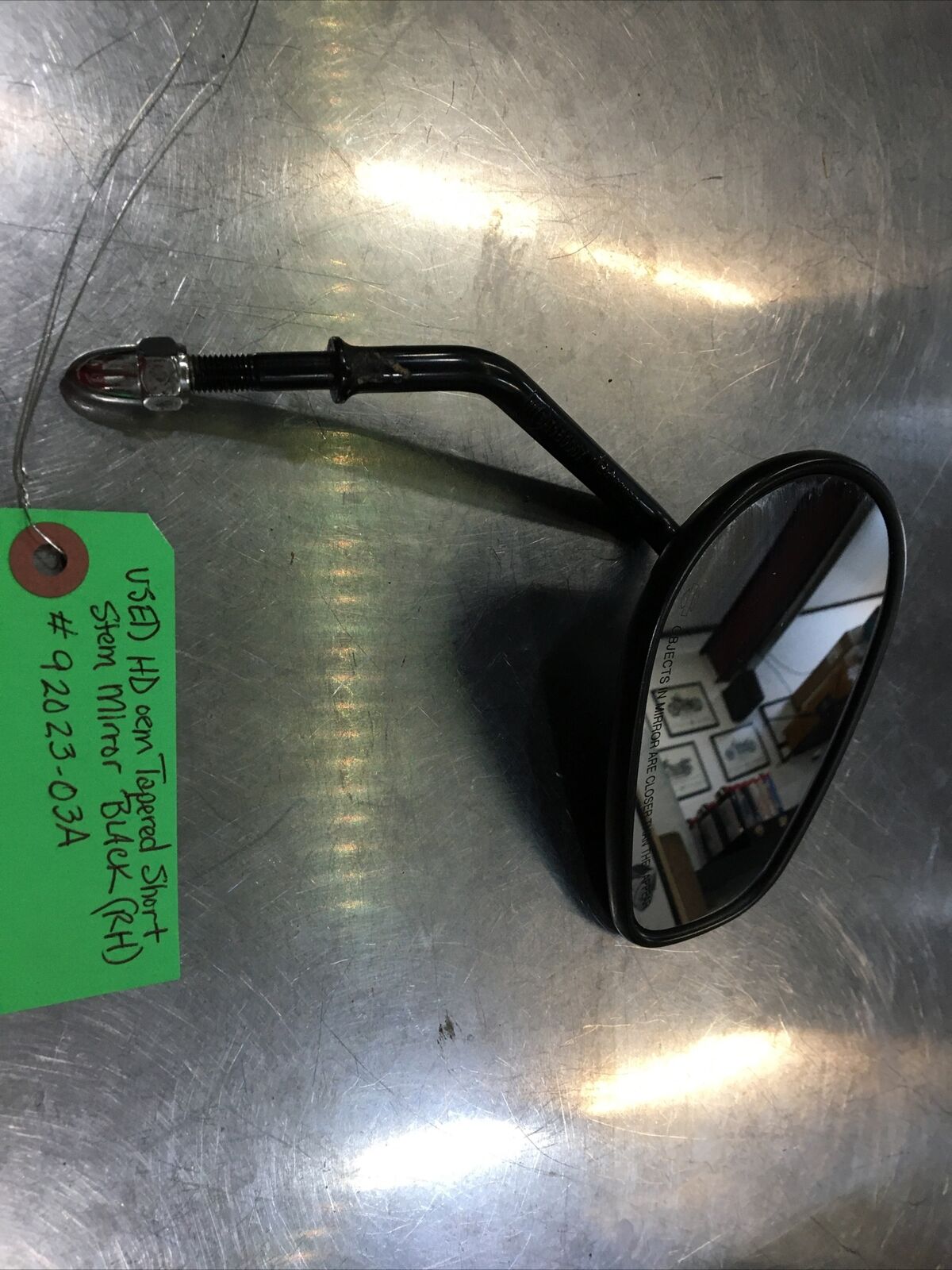 Harley Davidson oem Tapered Short Stem Mirror Black #92023-03A