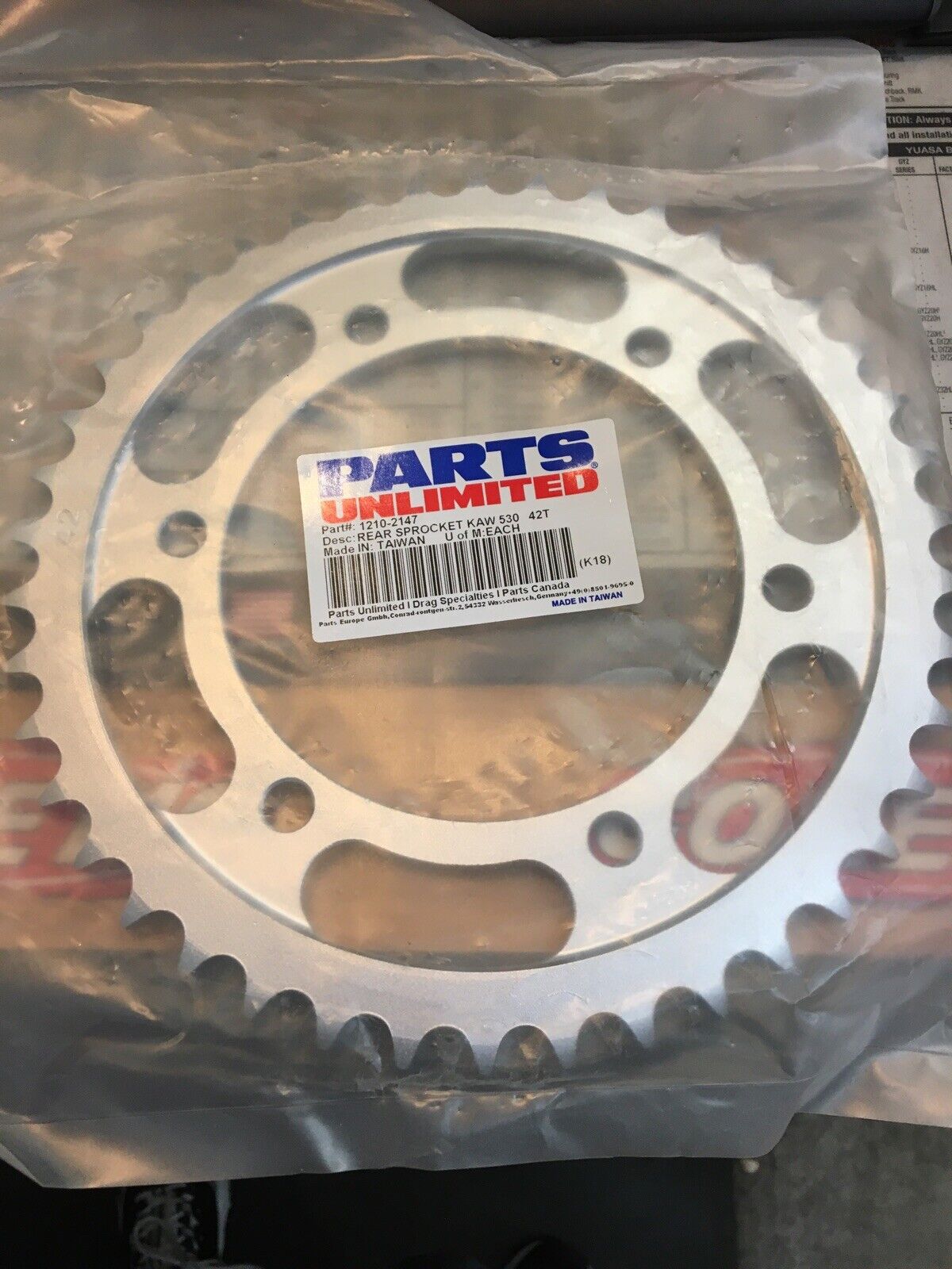 Parts Unlimited 42-Tooth Steel Rear Sprocket - 1210-2147