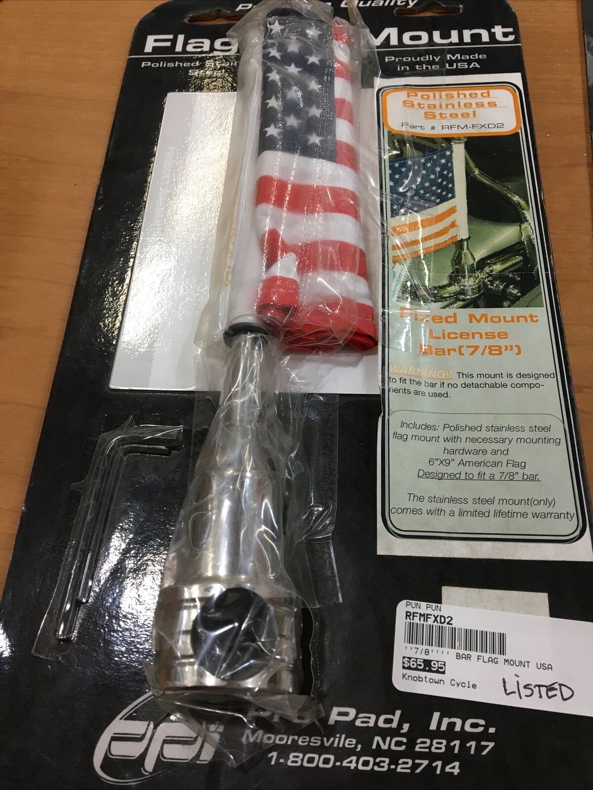 Pro Pad Fixed Flag Mount With Flag #RFMFXD2