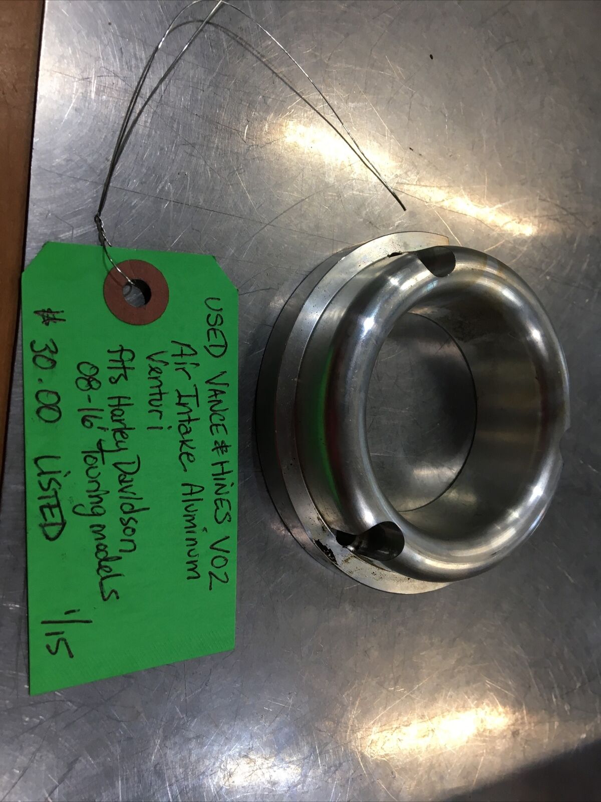 Vance & Hines V02 Air Intake Aluminum Venturi