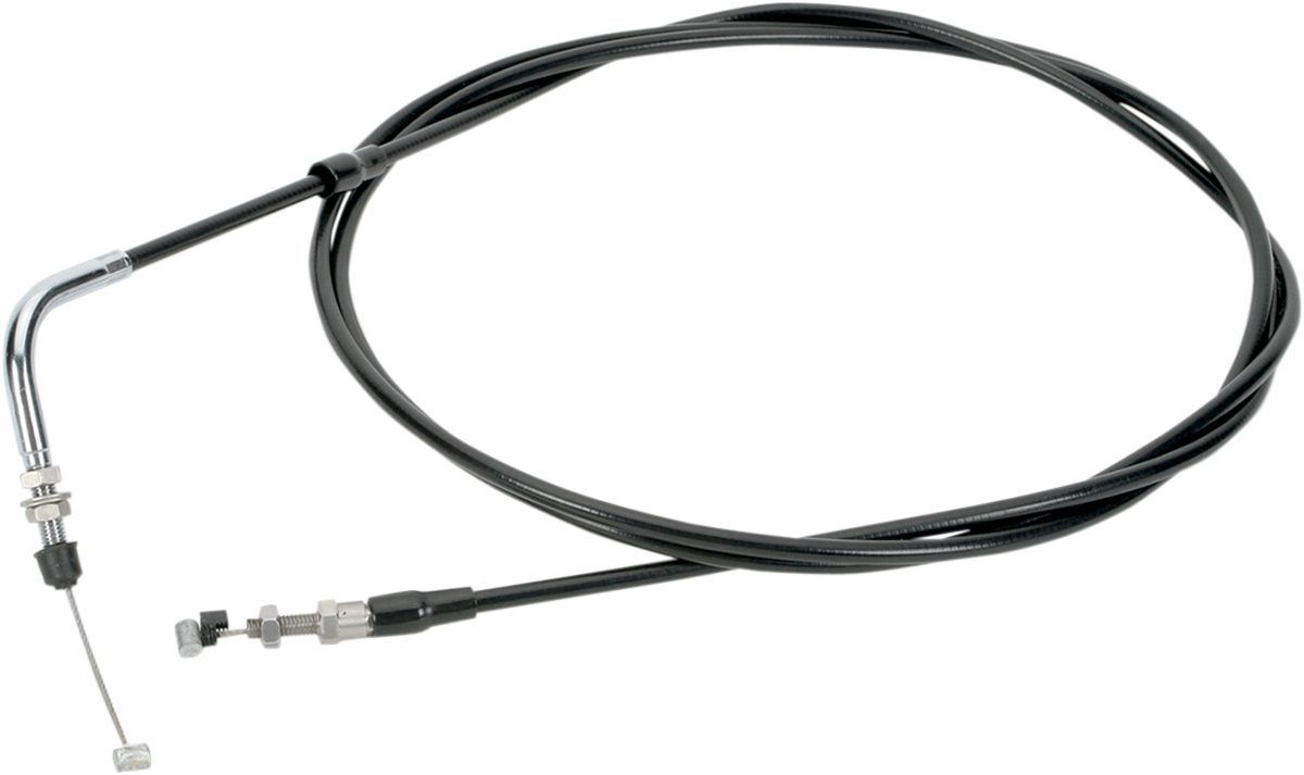 WSM Black Vinyl Throttle Cable - Yamaha