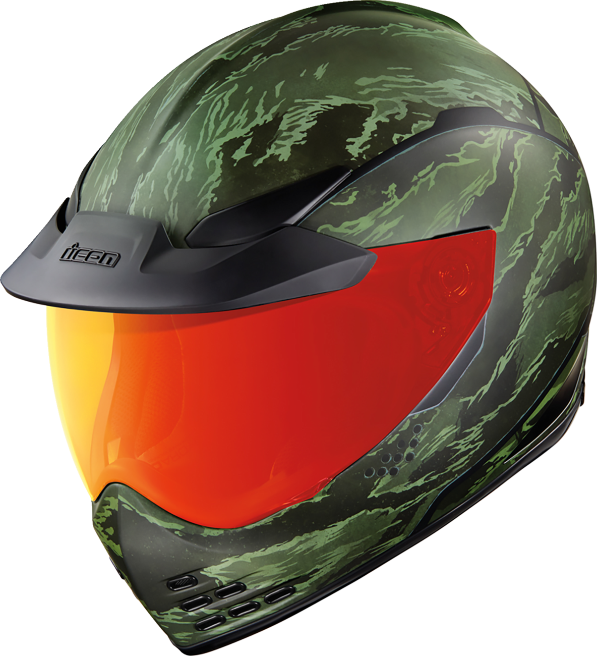ICON Domain™ Helmet - Tiger's Blood - Green - 3XL